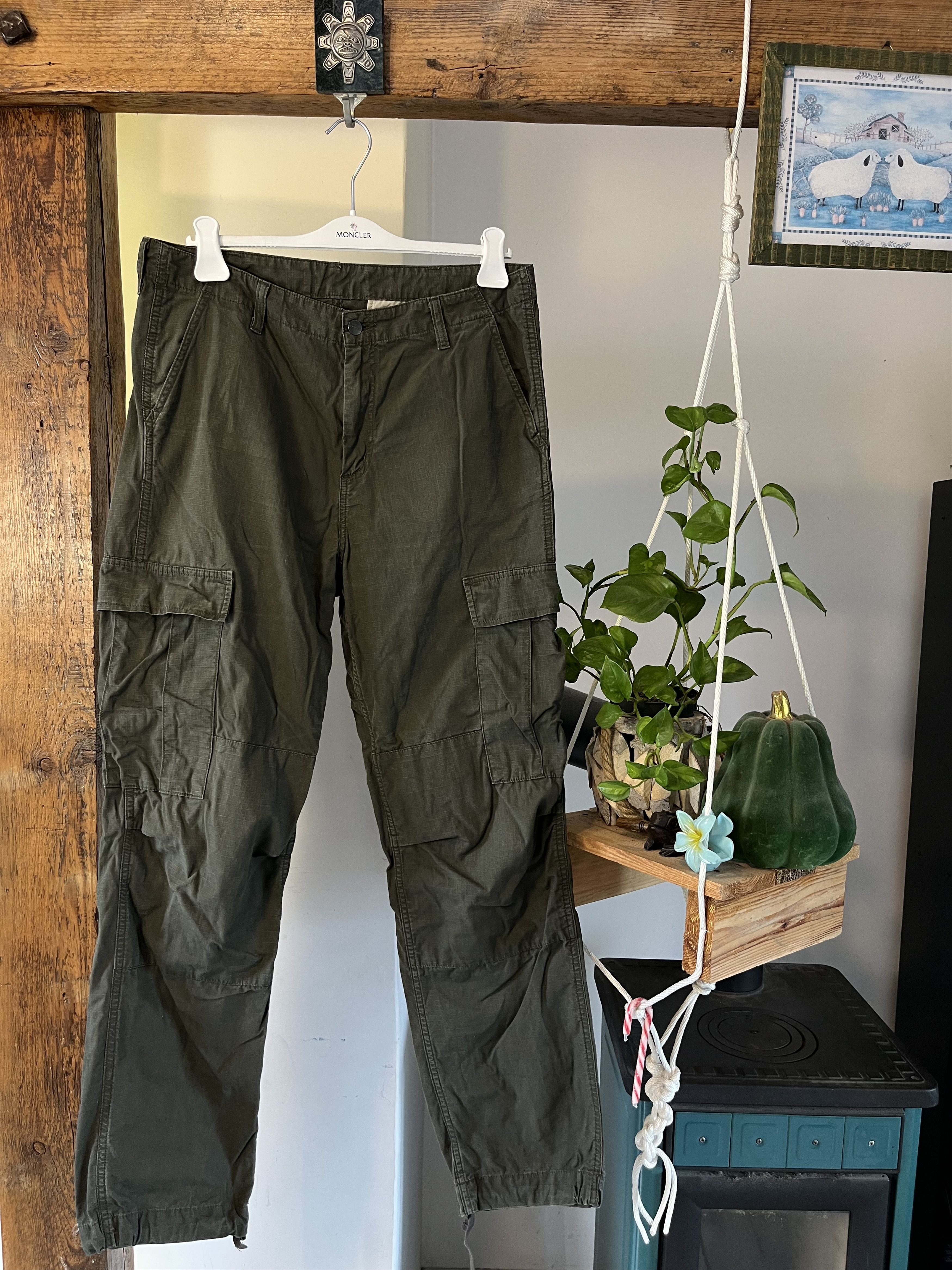 Carhartt Vintage Y2K Carhartt WIP Regular Cargo Pants Military Size US 34 / EU 50 - 2 Thumbnail