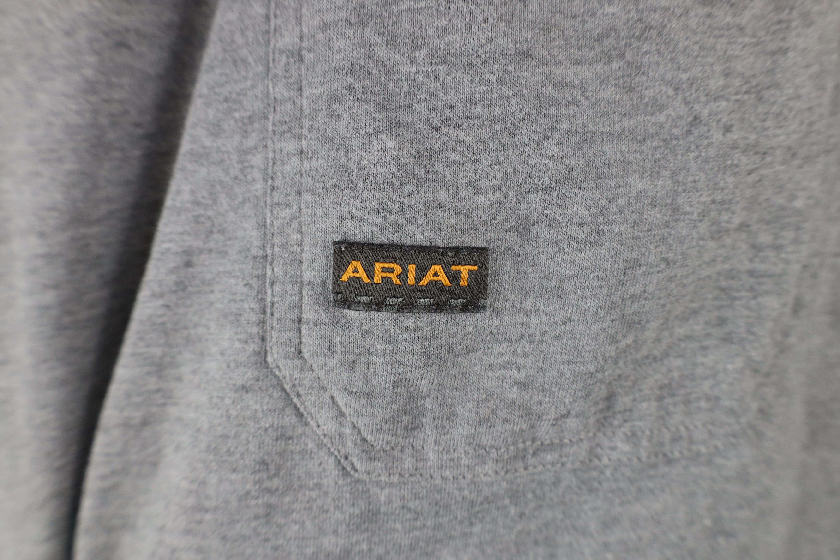 Ariat × Vintage Ariat Rebar Heavyweight Workwear Pocket T-Shirt Gray Size US XXL / EU 58 / 5 - 4 Thumbnail