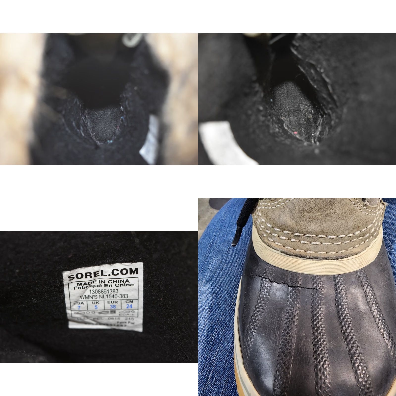 SOREL Sorel Joan Of Arctic Waterproof Faux Fur Snow Boots 7 Green/Black NL1540-383 Boots Women Size US 5 / IT 35 - 8 Thumbnail