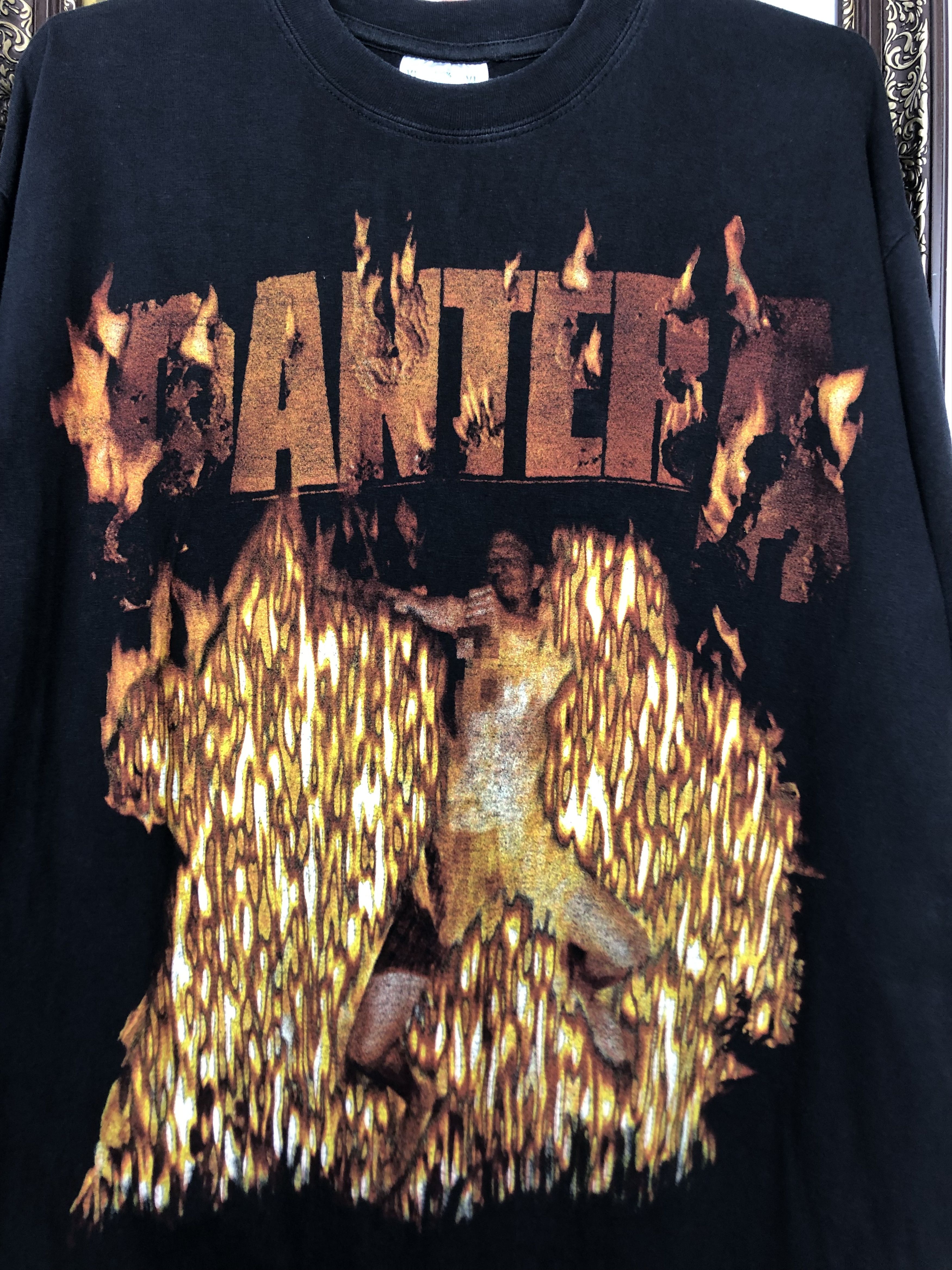 Vintage Vintage Pantera Band Shirt Over Print Rare Tee Hype Mens Size US L / EU 52-54 / 3 - 3 Thumbnail