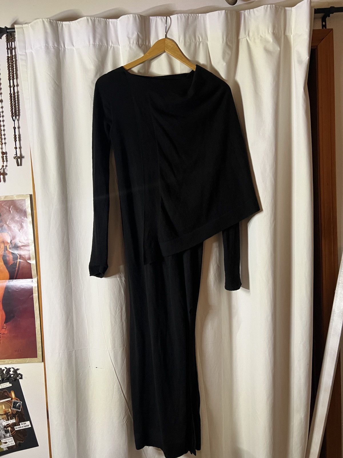 Rick Owens Asymmetrical Ruck Owens bodycon dress strobe 22 Size S / US 4 / IT 40 - 1 Thumbnail