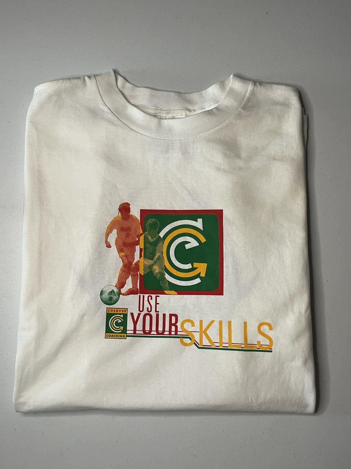 Adidas Vintage Adidas soccer Use You’re Skills Front & back T-shirt Size US L / EU 52-54 / 3 - 1 Thumbnail