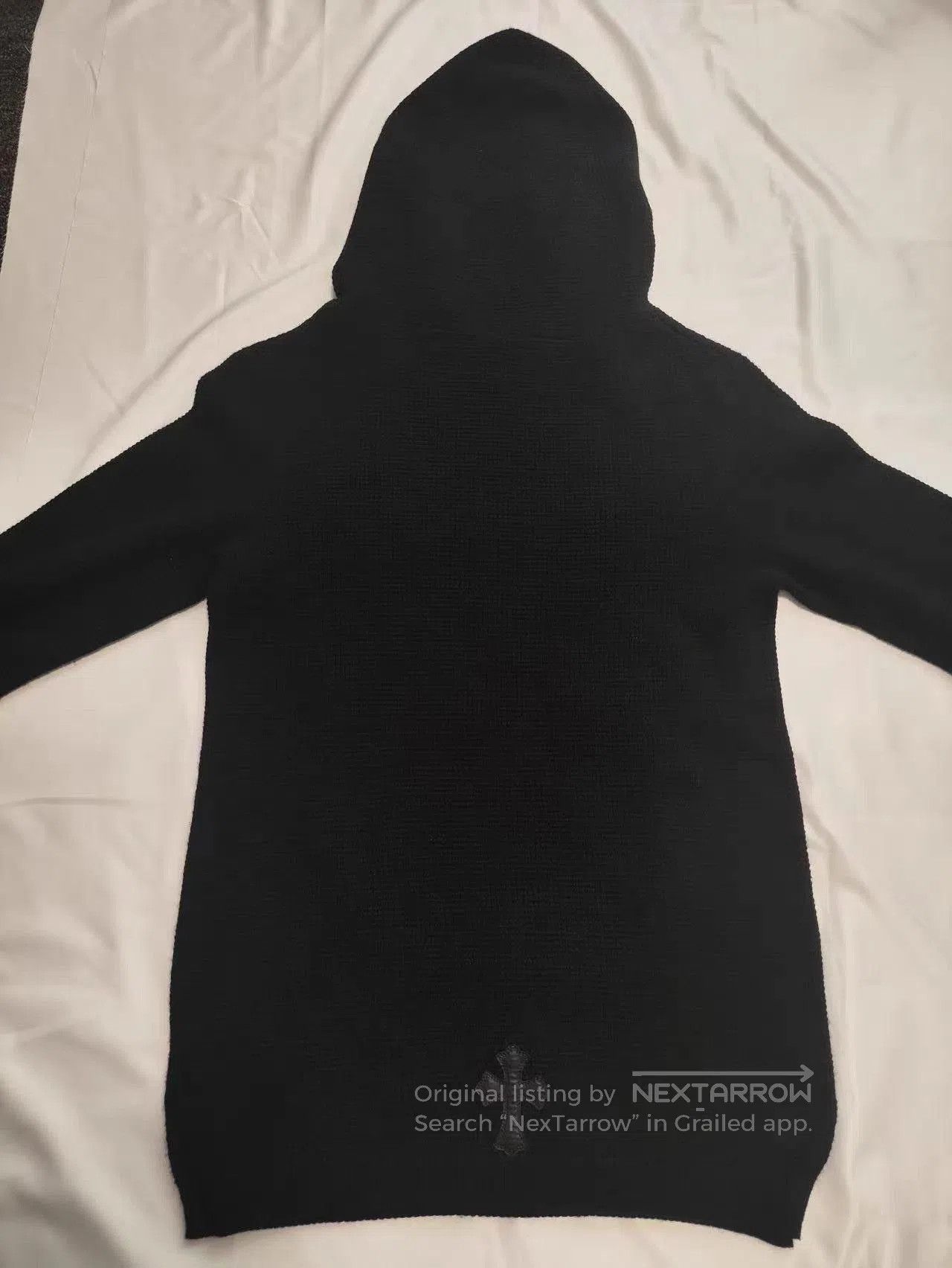 Chrome Hearts Black Hooded Sweatshirt with Cross Emblem. Size US S / EU 44-46 / 1 - 2 Thumbnail