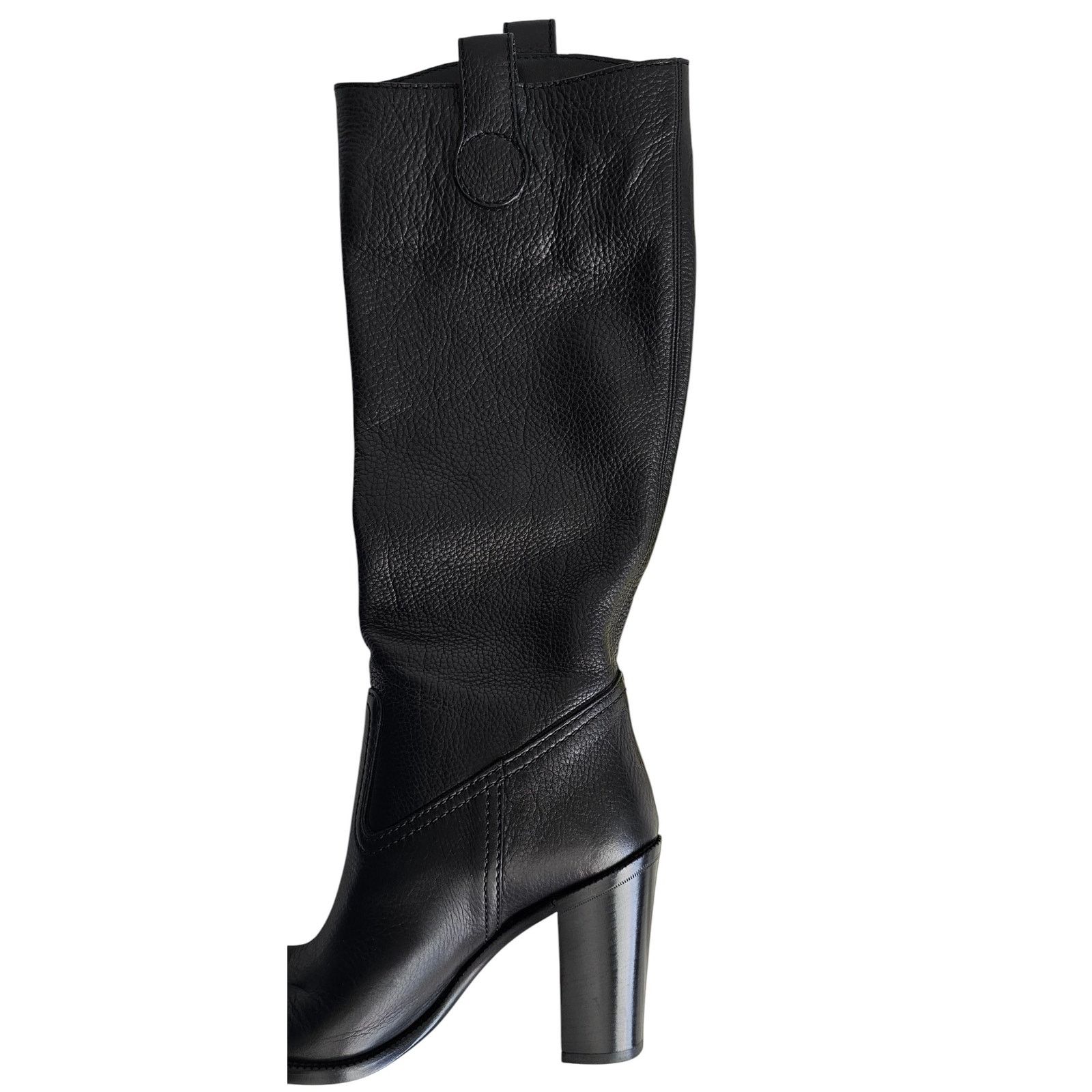 Gucci Gucci Leather Tall Knee Boots w/ Script Logo Size US 6 / IT 36 - 12 Thumbnail