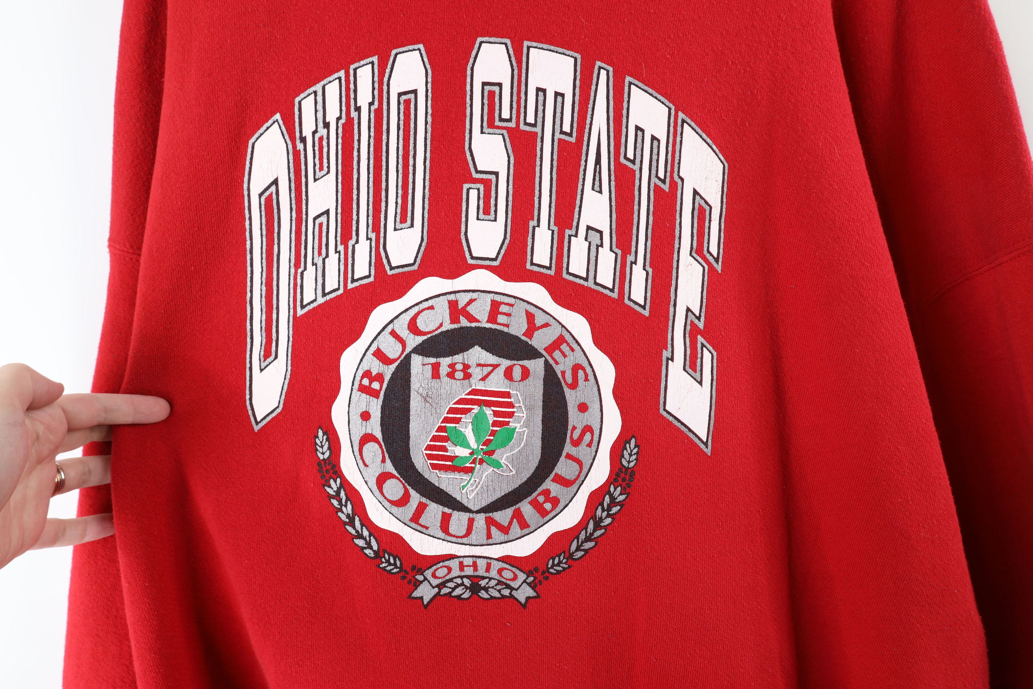 Vintage Vintage 90s Out Ohio State University Hoodie Sweatshirt USA Size US XXL / EU 58 / 5 - 4 Thumbnail
