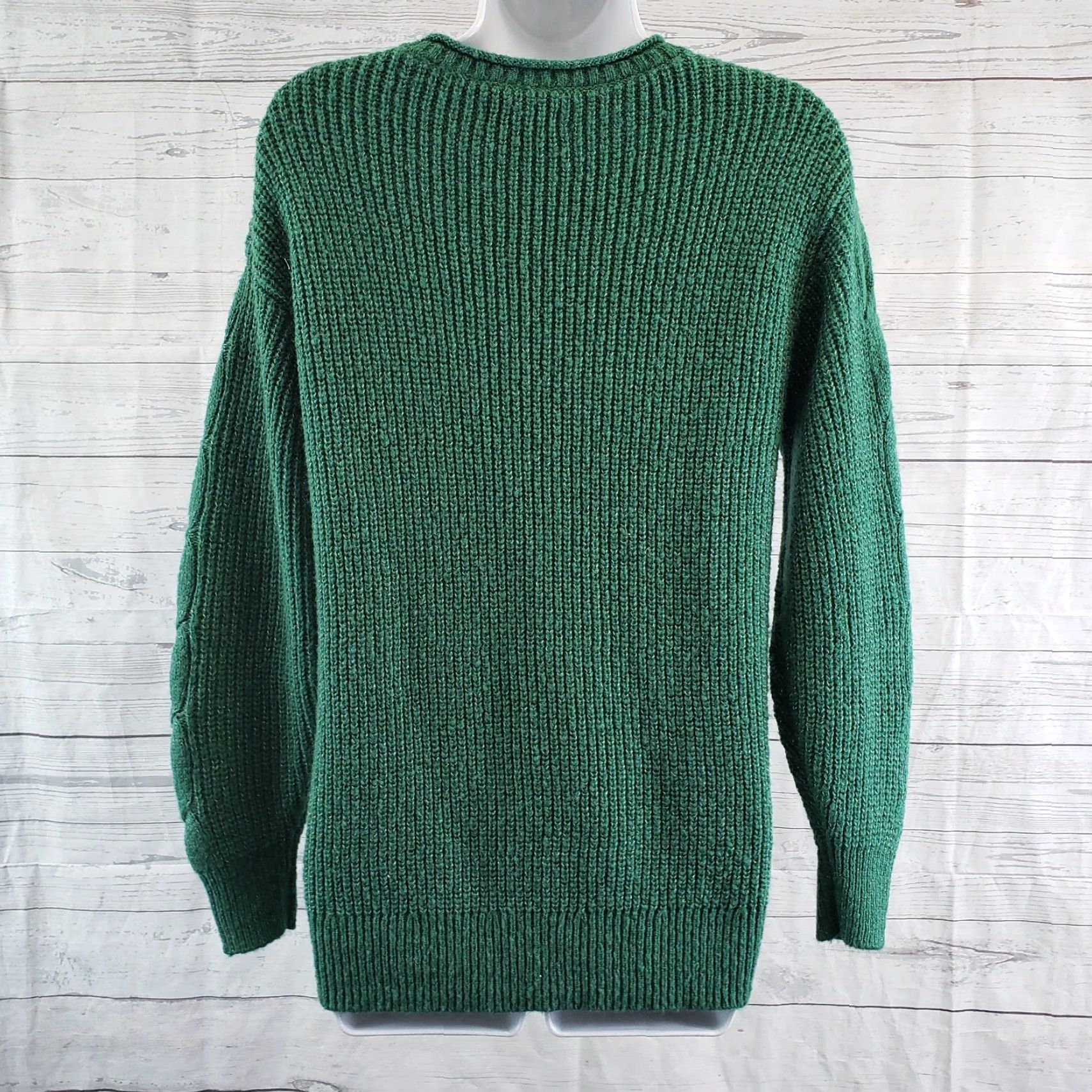 Vintage LC Lauren Conrad Womens Sweater XS Green Long Sleeve Pullover Size XS Women Size XS / US 0-2 / IT 36-38 - 4 Thumbnail