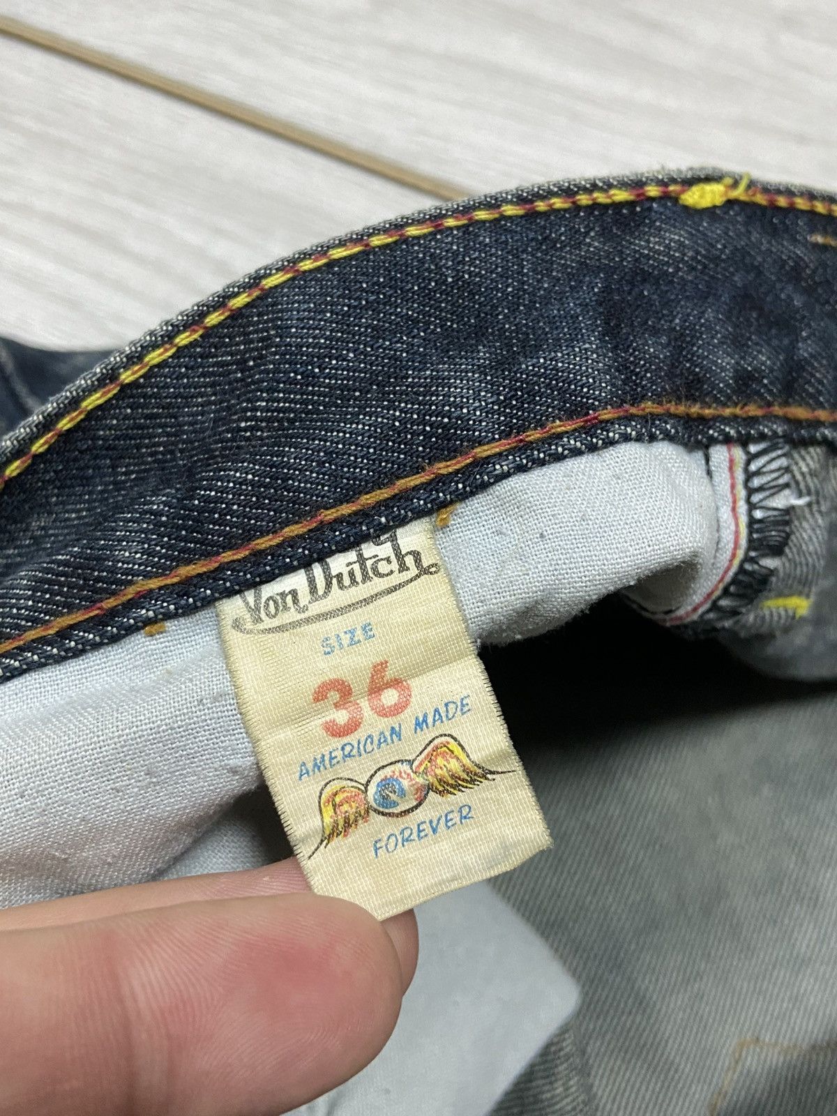 Von Dutch Von Dutch vintage jeans big logo spell out Size US 36 / EU 52 - 6 Thumbnail
