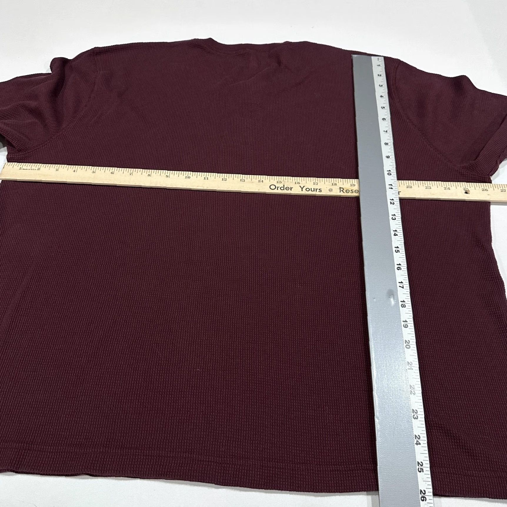Old Navy Old Navy Shirt Mens 2XL Burgundy Long Sleeve Henley Built In Flex Cotton Blend Shirt Mens 2XL Burgundy Long Sleeve Henley Flex Cotton Blend Size US XXL / EU 58 / 5 - 7 Thumbnail