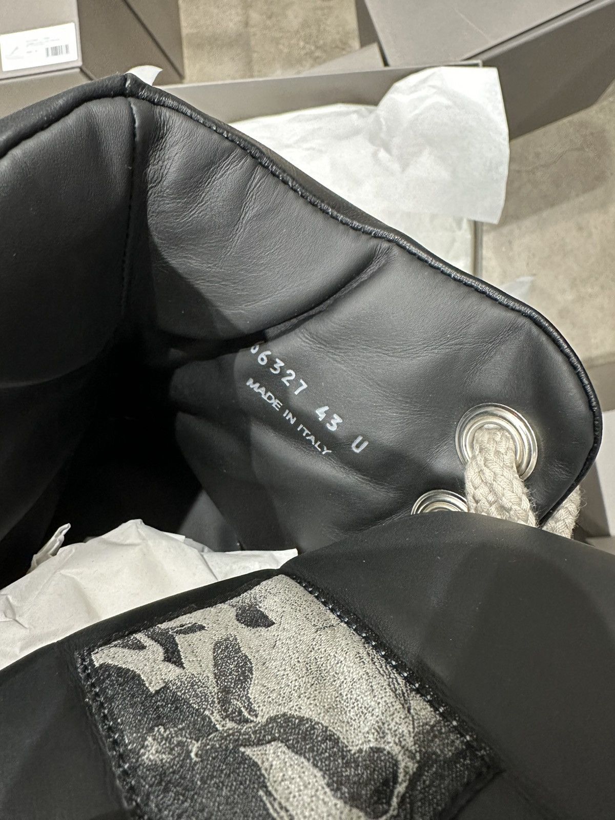 Rick Owens RICK OWENS - Jumbo High Black Milk Size US 10 / EU 43 - 7 Thumbnail