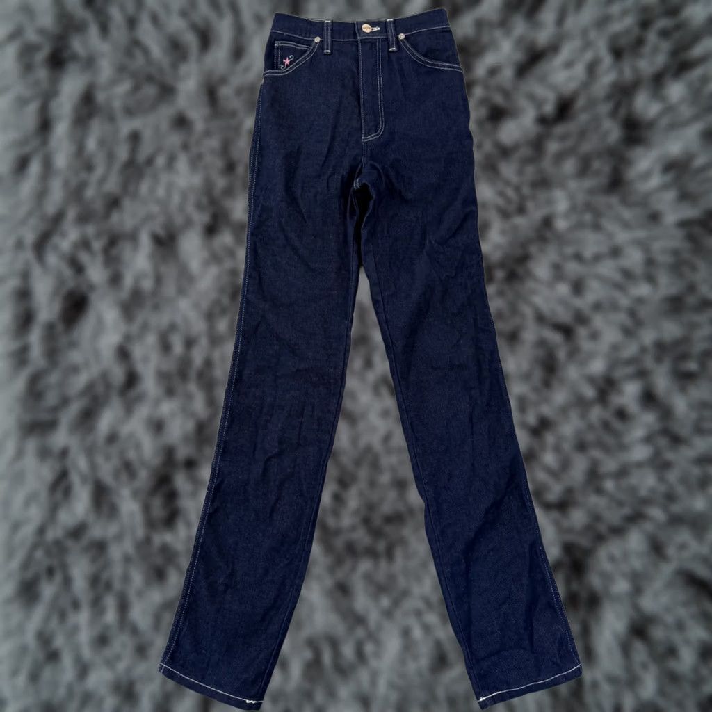 Wrangler VINTAGE Wrangler Jeans Womens 5 Juniors Blue High Rise No Fault Denim 70s USA Size 27" / US 4 / IT 40 - 1 Thumbnail