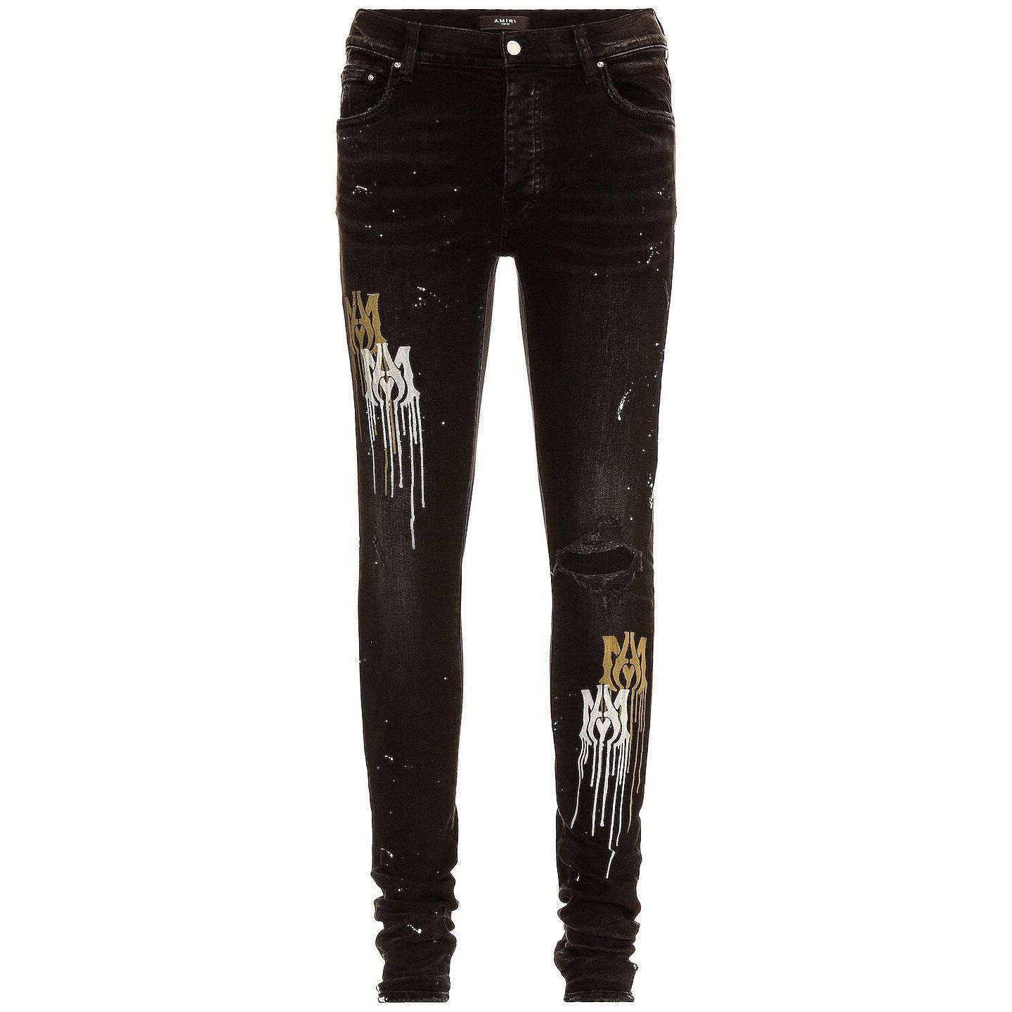 Amiri MA Stencil Jean Aged Black Size US 33 - 1 Preview