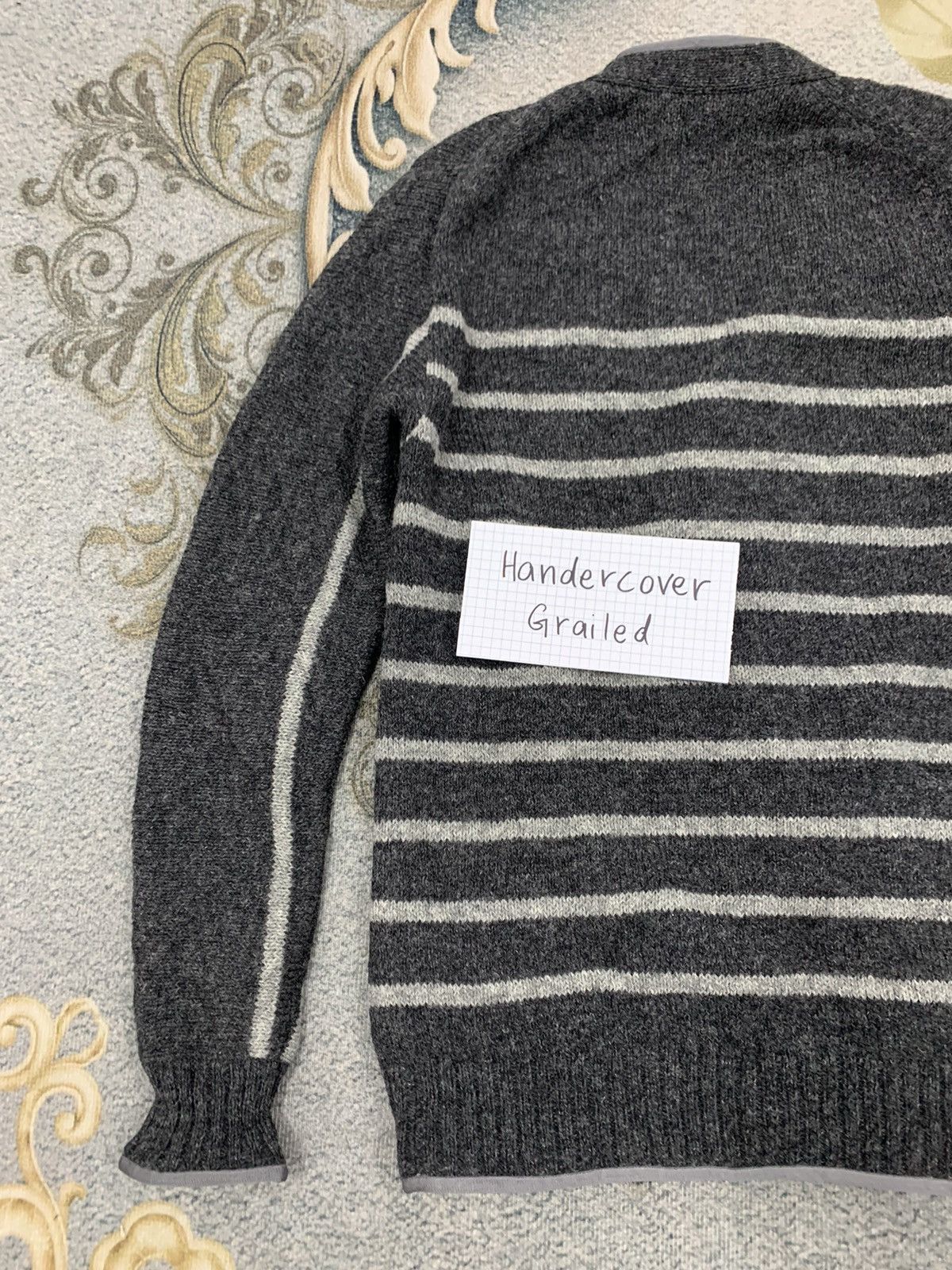 Sacai Sacai Wool Sweater Cardigan Knit Jacket Stripes Pattern Size US M / EU 48-50 / 2 - 10 Thumbnail