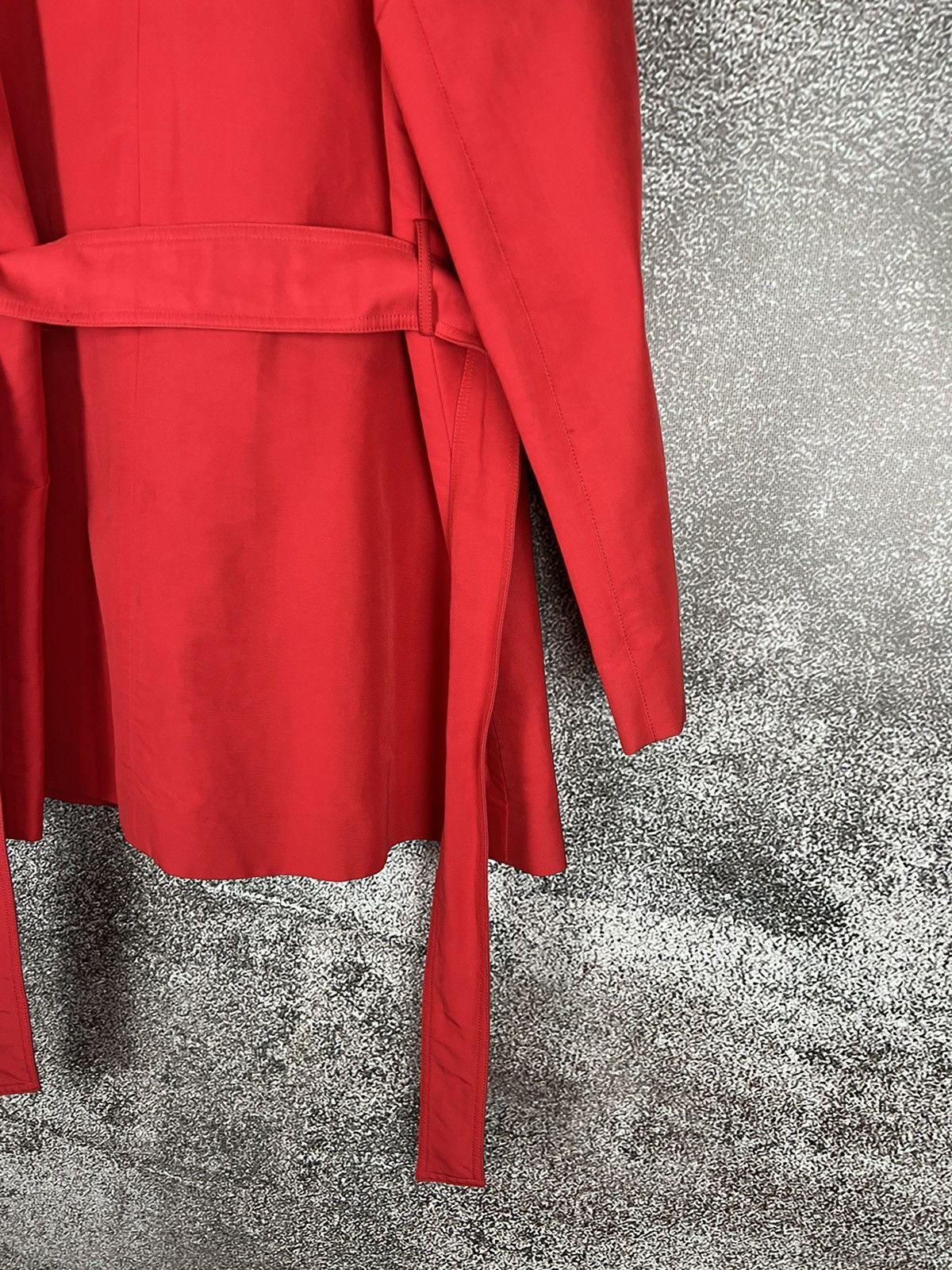 Designer × Dolce & Gabbana Dolce & Gabbana Red Polka dot Trench Coat Made in Italy Size S / US 4 / IT 40 - 16 Thumbnail