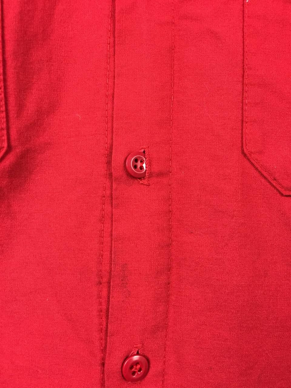 Vintage Vtg WearGuard Made in Usa Red Industrial Work Shirt Size US L / EU 52-54 / 3 - 11 Thumbnail