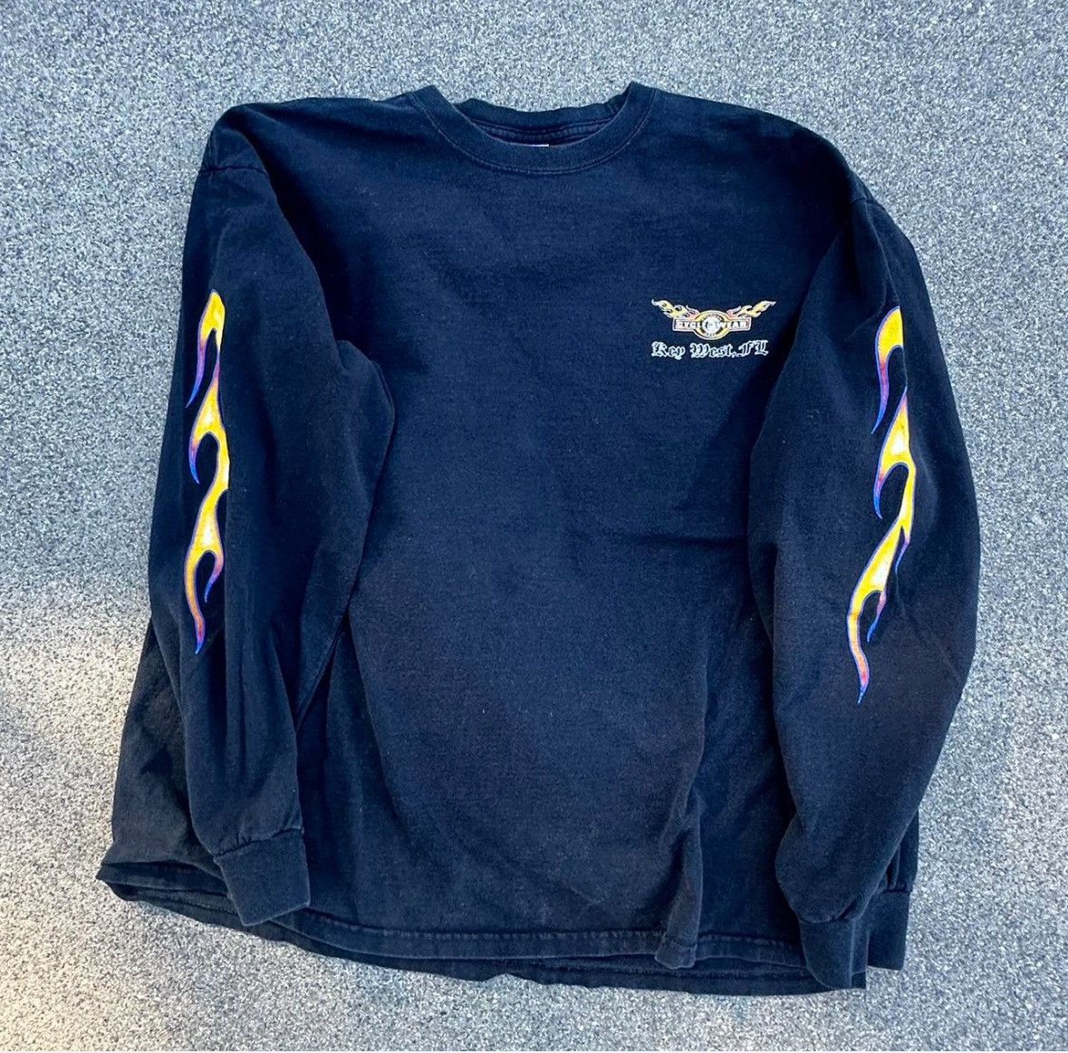 Other × Vintage flame longsleeve 2000s Size US XL / EU 56 / 4 - 1 Thumbnail