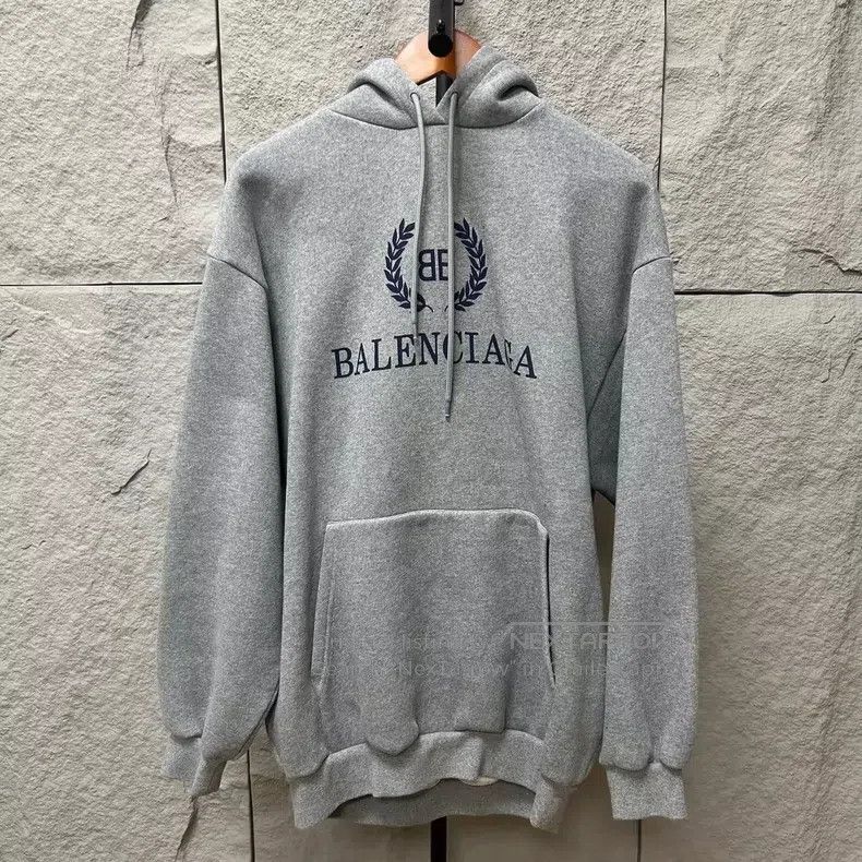 Balenciaga Balenciaga Gray Wheat Hooded Sweater, Size S Size US S / EU 44-46 / 1 - 1 Thumbnail