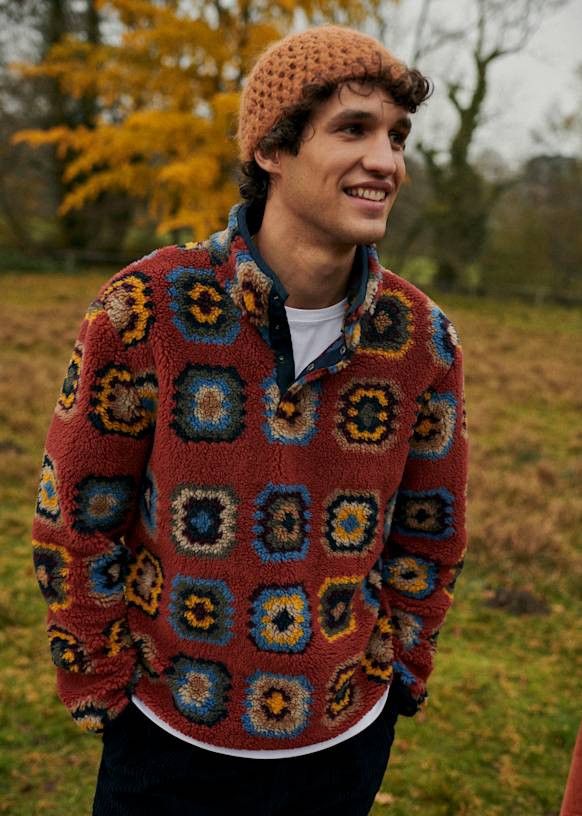 Other Octobre Editions | Tucker Motifs Fleece | Rust Medallions Size US XS / EU 42 / 0 - 5 Thumbnail