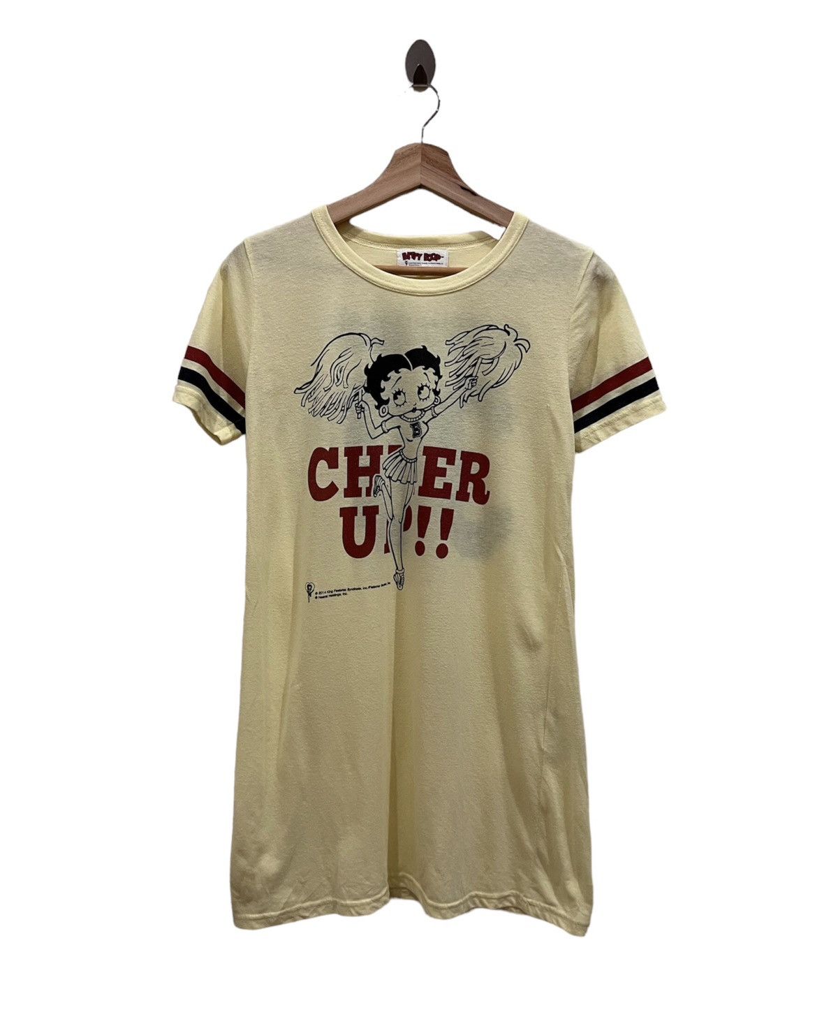 image of Cartoon Network Betty Boop Cartoon Tshirt in Yellow, Women's (Size Small)