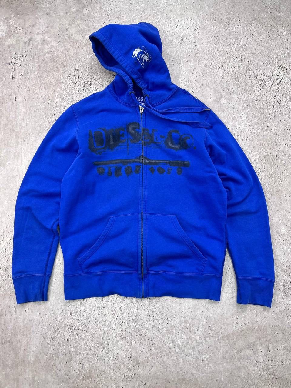 Diesel × Vintage Vintage BOXY FIT Diesel JAPANESE HOODIE ZIP UP Size US XL / EU 56 / 4 - 1 Thumbnail