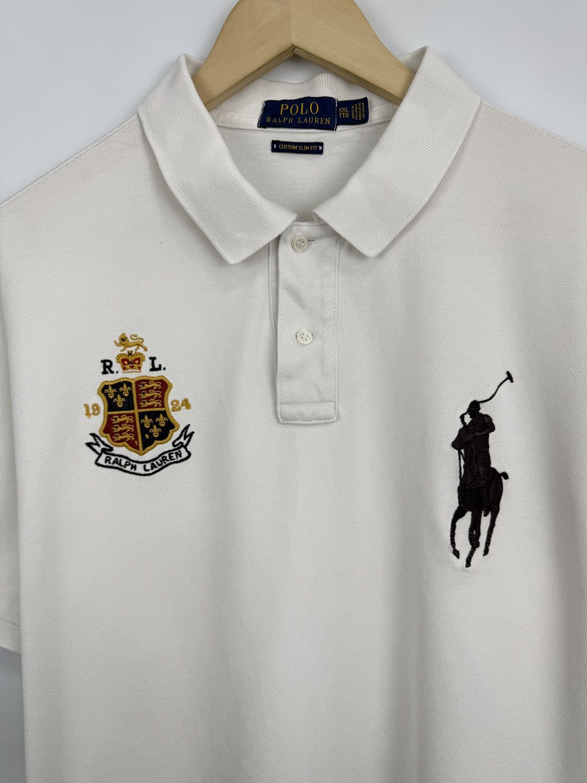Polo Ralph Lauren 🇺🇸 Polo Ralph Lauren Custom Slim Fit Polo T-Shirt Chief Keef Size US XXL / EU 58 / 5 - 4 Thumbnail