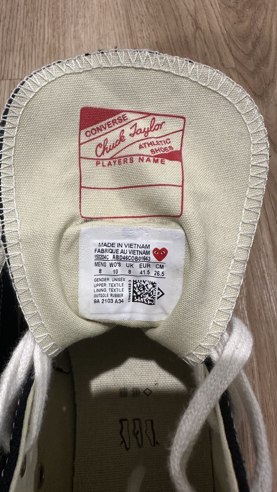 Comme des Garcons Hi Top CDG Chucks Size US 8 / EU 41 - 8 Thumbnail