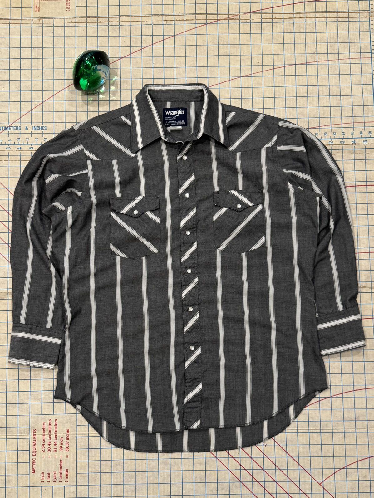 Wrangler Wrangler Western Wear Lightweight Pearl Snap Button Up 16.5 Size US L / EU 52-54 / 3 - 1 Thumbnail