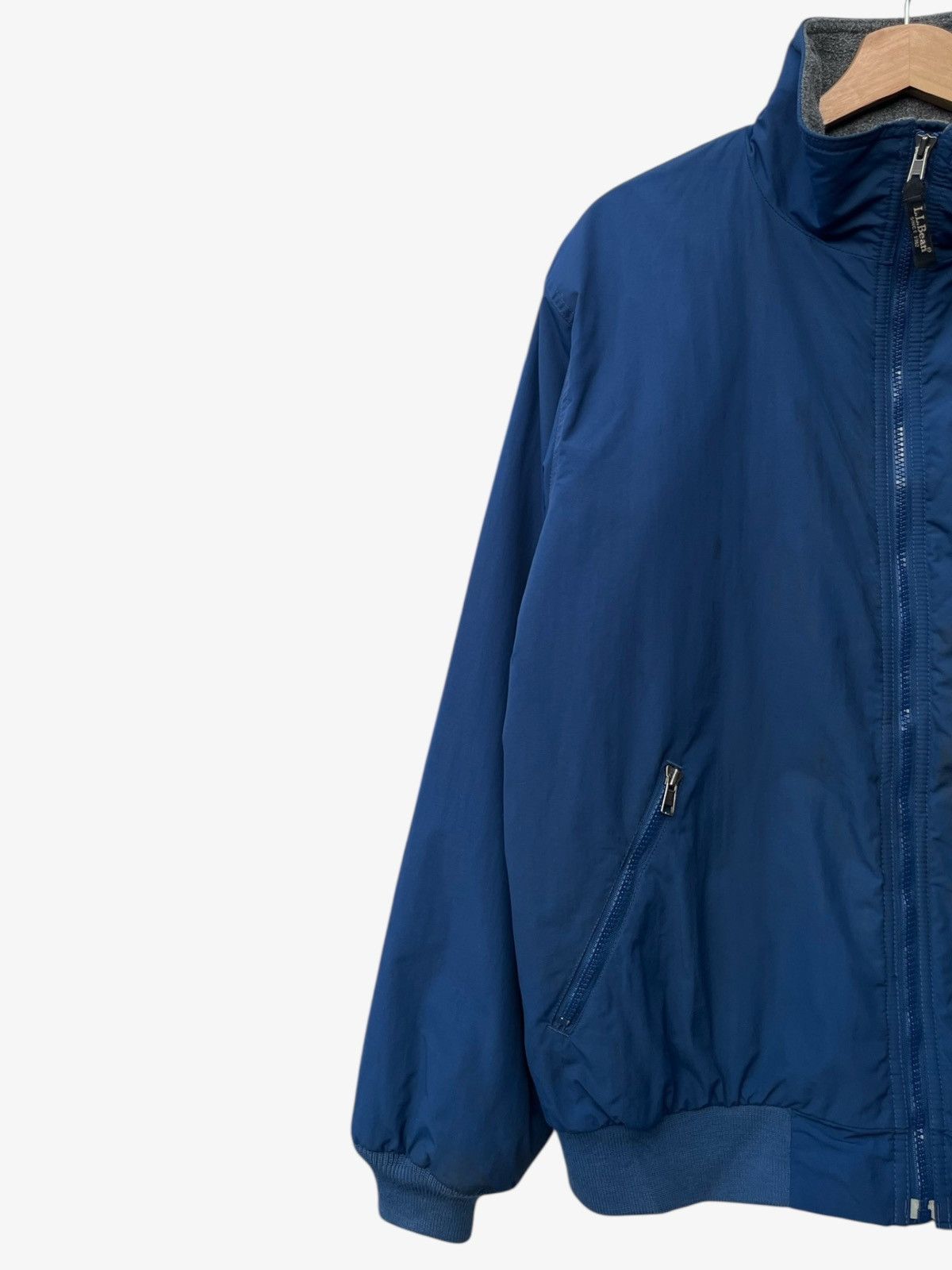 L.L. Bean L.L.Bean Blue Nylon Fleece Lined Warm-up Jacket Size US M / EU 48-50 / 2 - 7 Thumbnail