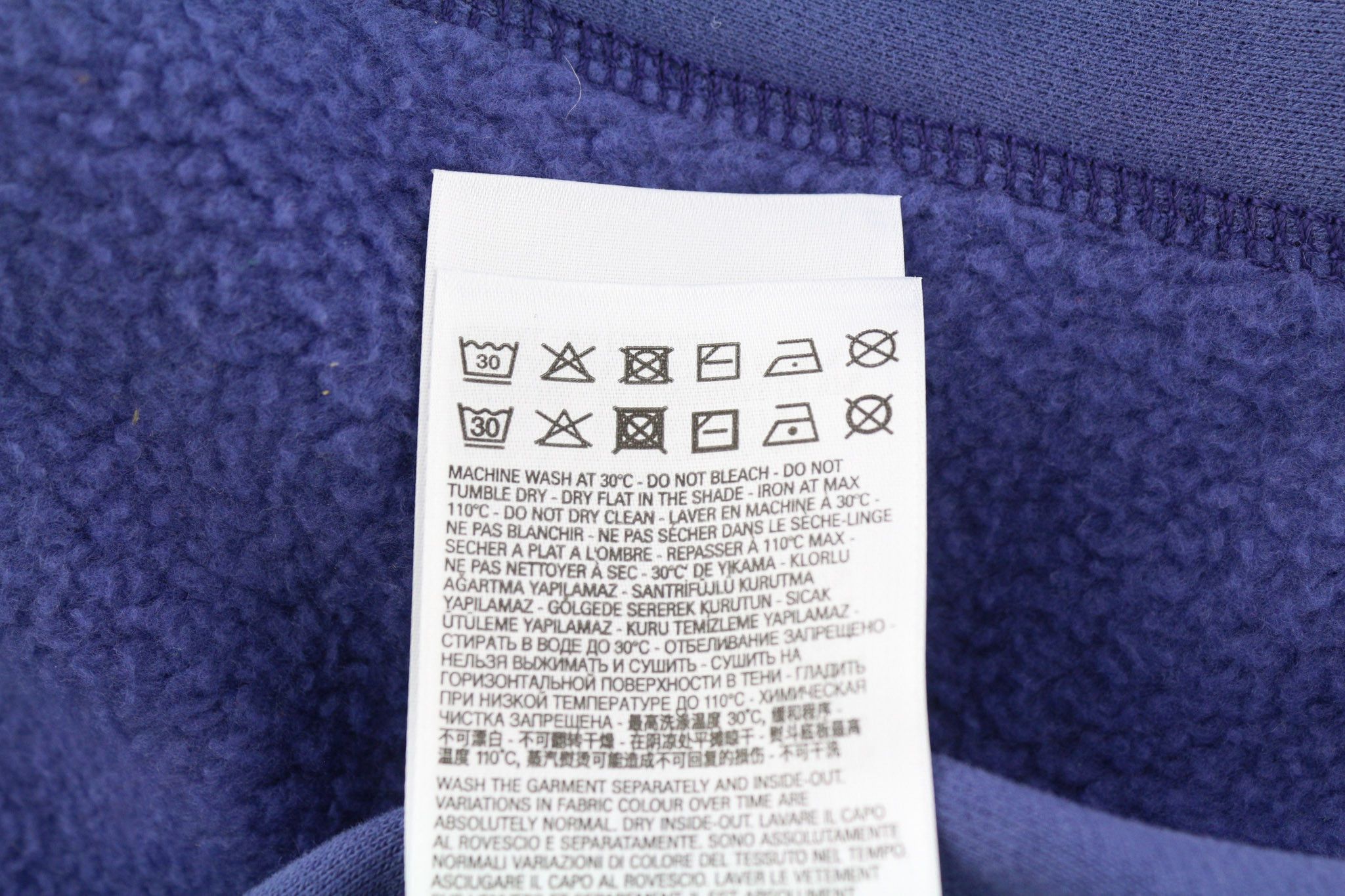 Diesel S-Rummes-Zip-Rev Men Hoodie M Blue Fleece 40111 Size US M / EU 48-50 / 2 - 11 Thumbnail