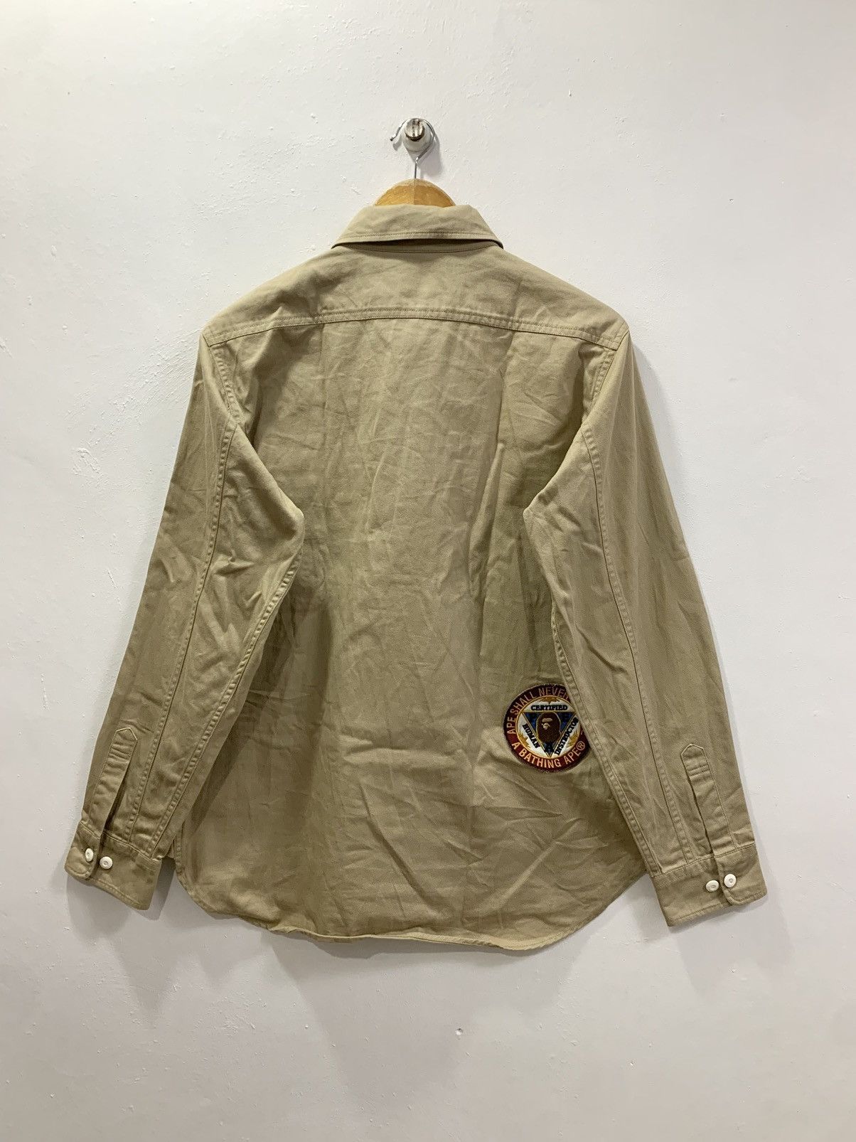 Bape OG BAPE PATCHES “GENERAL MADE” BUTTON-UP LONGSLEEVE SHIRT Size US L / EU 52-54 / 3 - 7 Thumbnail