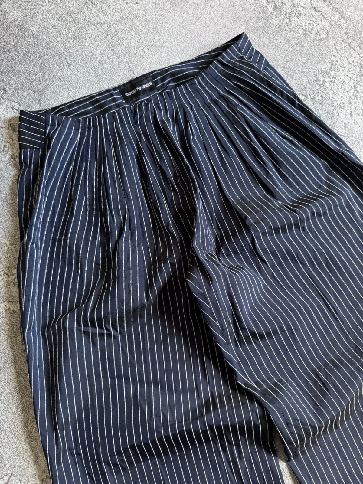 Emporio Armani Emporio Armani 42 striped pants chinos trousers old money Size 28" / US 6 / IT 42 - 3 Thumbnail