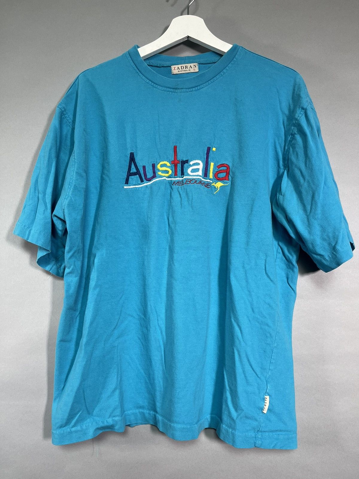 Man Made In Australia × Vintage Vintage Embroidered Single Stitch Melbourne Australia Tee Size US L / EU 52-54 / 3 - 1 Thumbnail