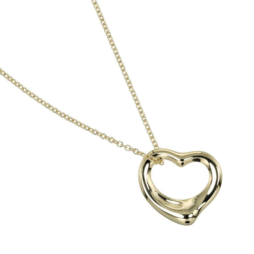 Tiffany & Co. Tiffany & Co. Tiffany Open Heart Au750 Necklace Metal Necklace DUTY FREE for USA Size ONE SIZE - 1 Thumbnail