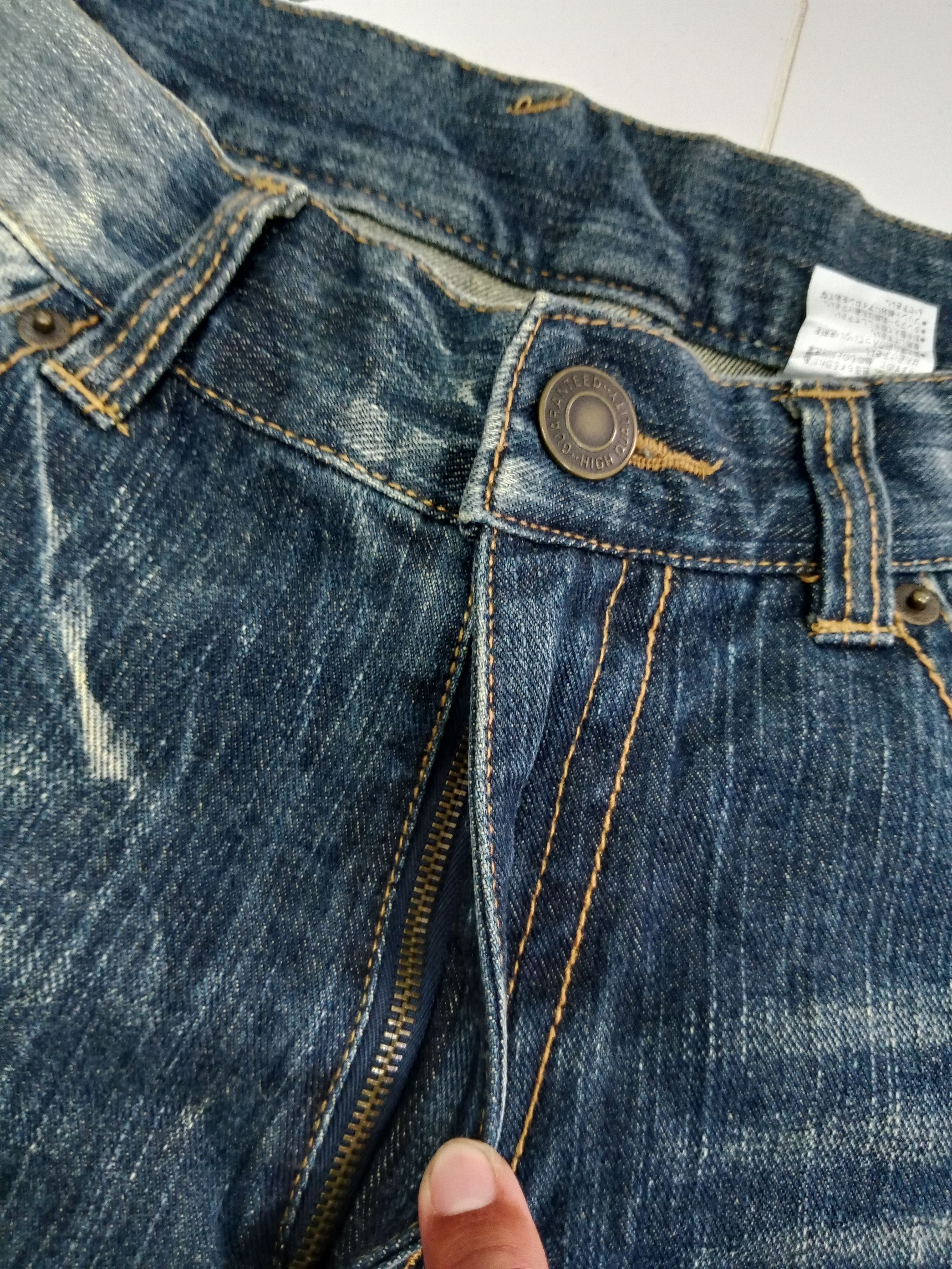 Japanese Brand Vintage Unbrand Jean's Electric Flash Style Blue Denim Size US 30 / EU 46 - 9 Thumbnail