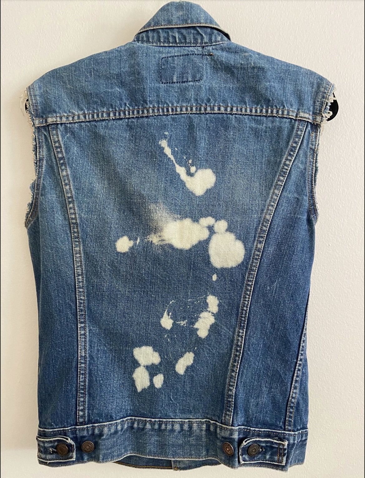 Vintage Levi's 2 Pocket Cutoff Sleeveless Denim Jean Vest