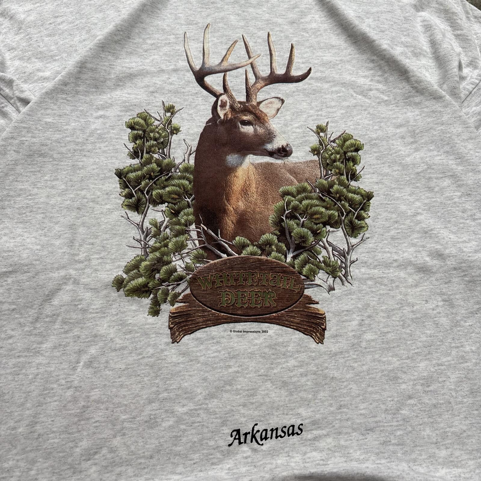 Gildan Vintage Y2K Whitetail Deer Arkansas Hunting Nature Shirt Size US XXL / EU 58 / 5 - 2 Thumbnail