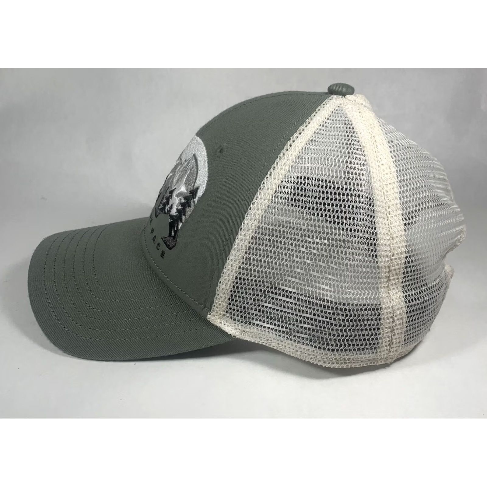 The North Face The North Face Trucker Hat Embroidered Snapback Green Bear Size ONE SIZE - 3 Thumbnail