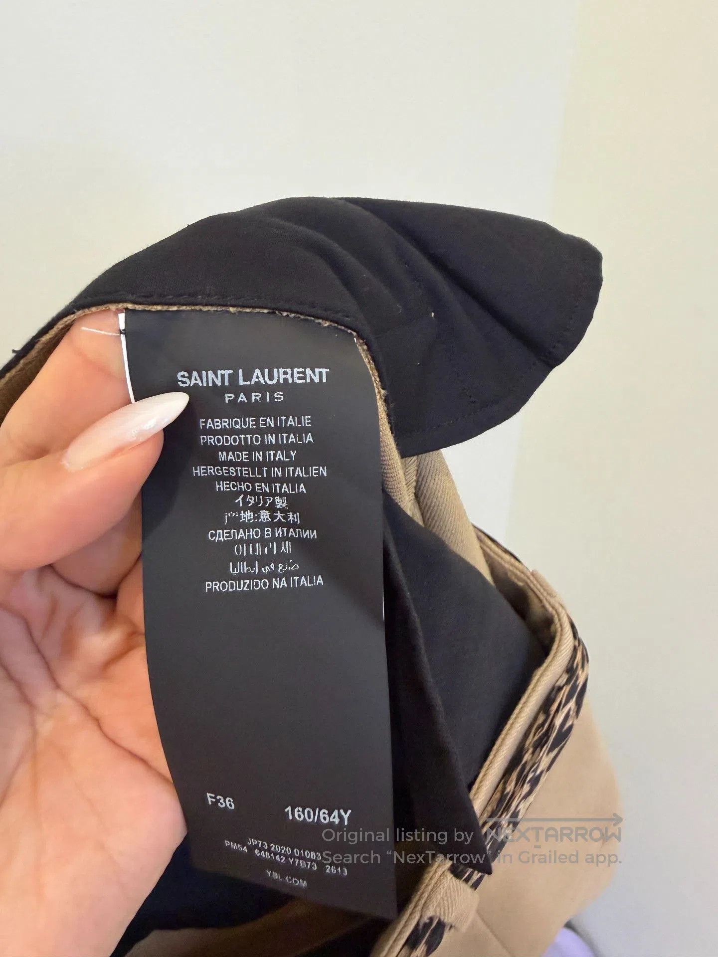 Saint Laurent Paris Saint Laurent Women's Wool Casual Pants. Size 35" - 6 Thumbnail