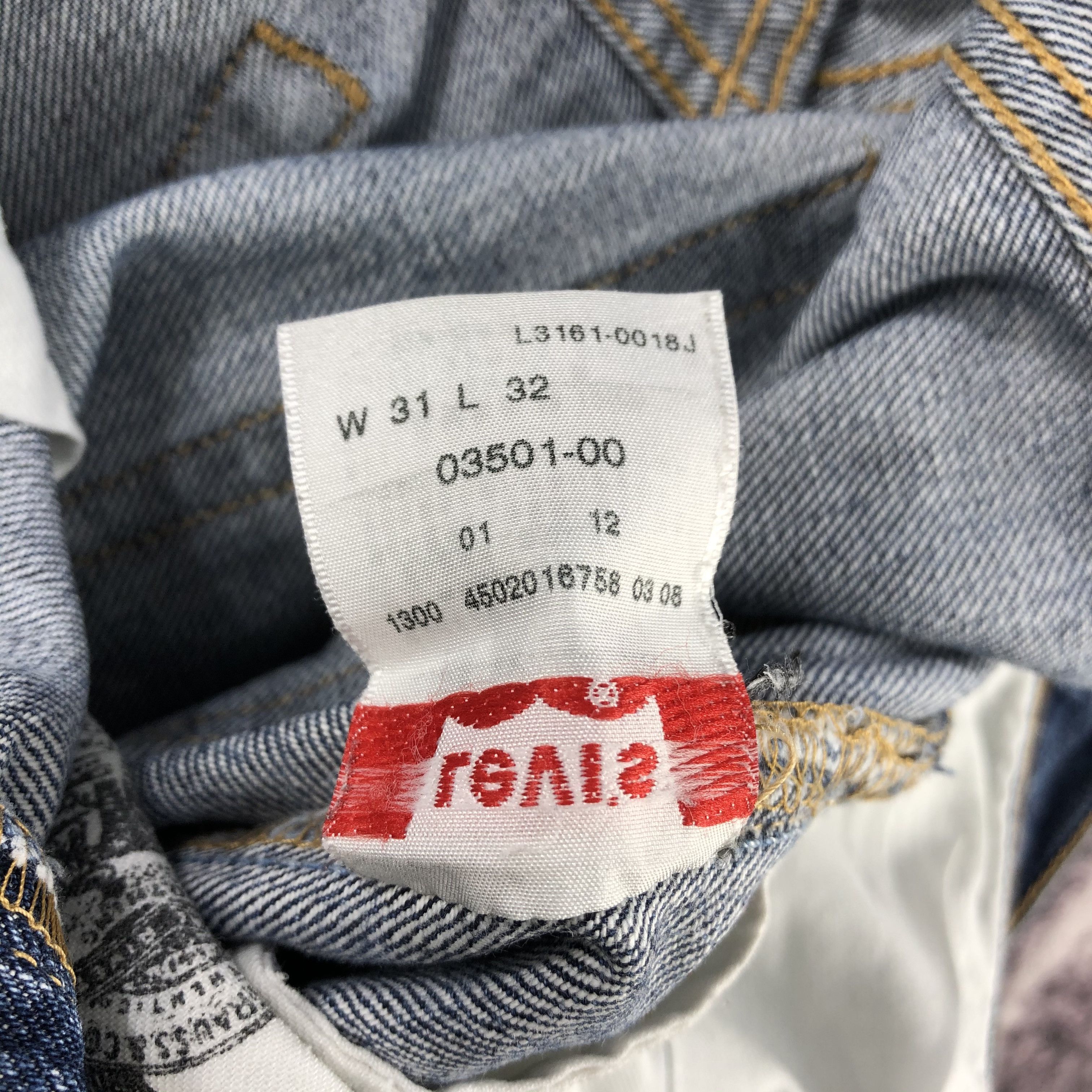 Levi's × Vintage 90s Vintage Blue Wash Levis 501 Jeans-JM2742 Size US 31 - 12 Thumbnail