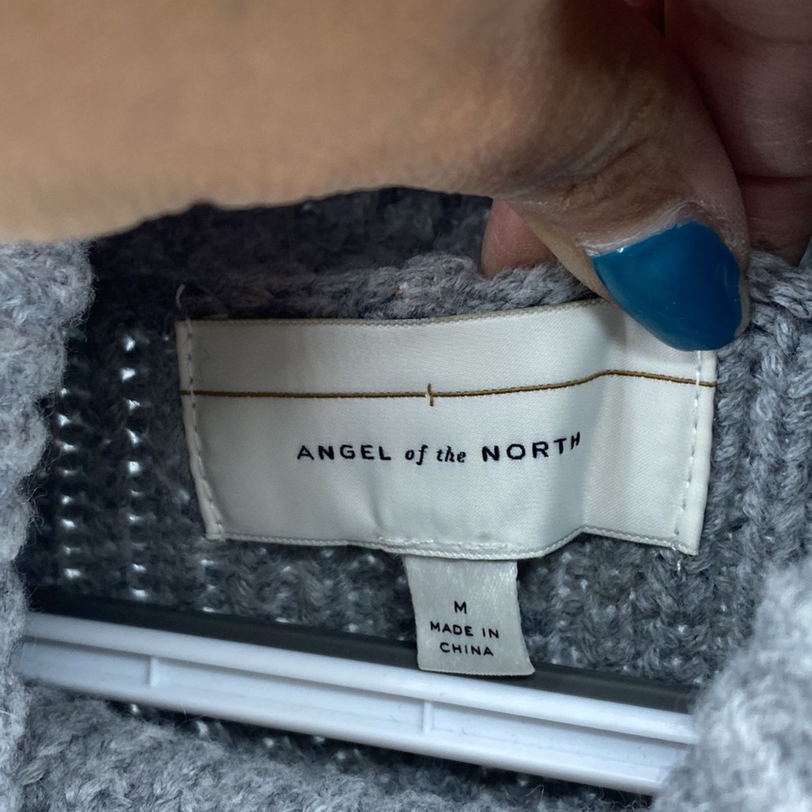 Other Angel of the North grey wool sleeveless cowl neck hi lo Size M / US 6-8 / IT 42-44 - 2 Thumbnail