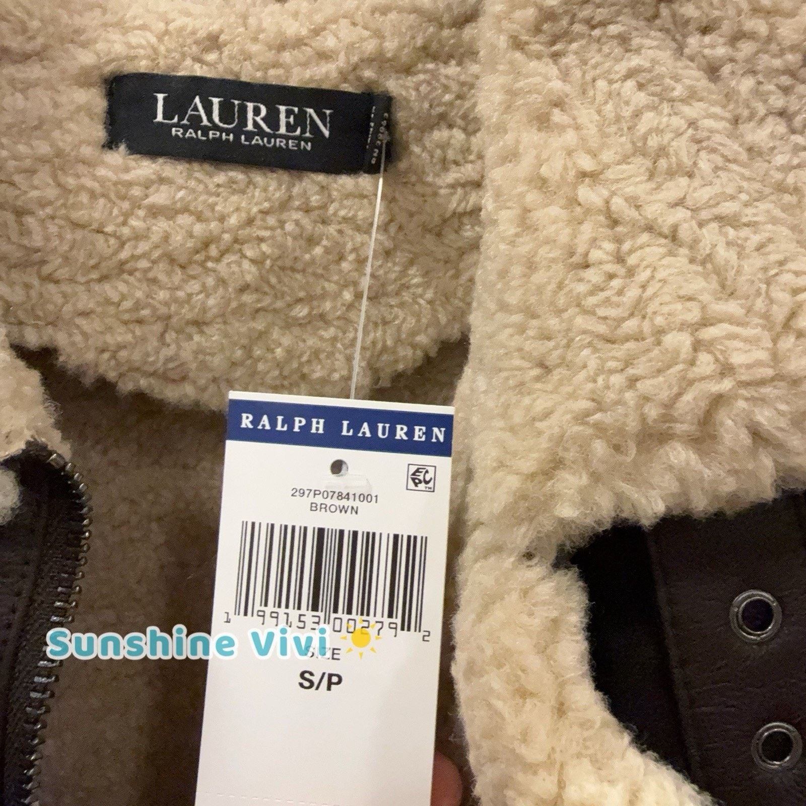 Ralph Lauren NWT Ralph Lauren Women Faux-Leather Jacket Circuit Brown Size S / US 4 / IT 40 - 3 Thumbnail