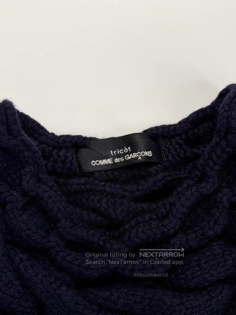 Comme des Garcons Comme des Garcons Herringbone Knit Wool Top Size S / US 4 / IT 40 - 6 Thumbnail