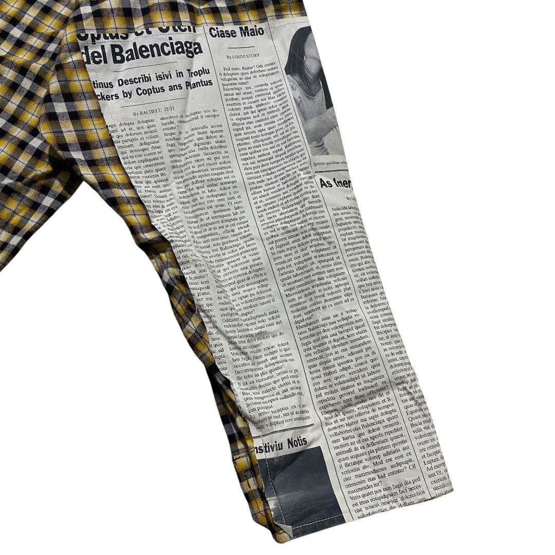 Balenciaga Balenciaga newspaper check shirt Size US L / EU 52-54 / 3 - 6 Thumbnail
