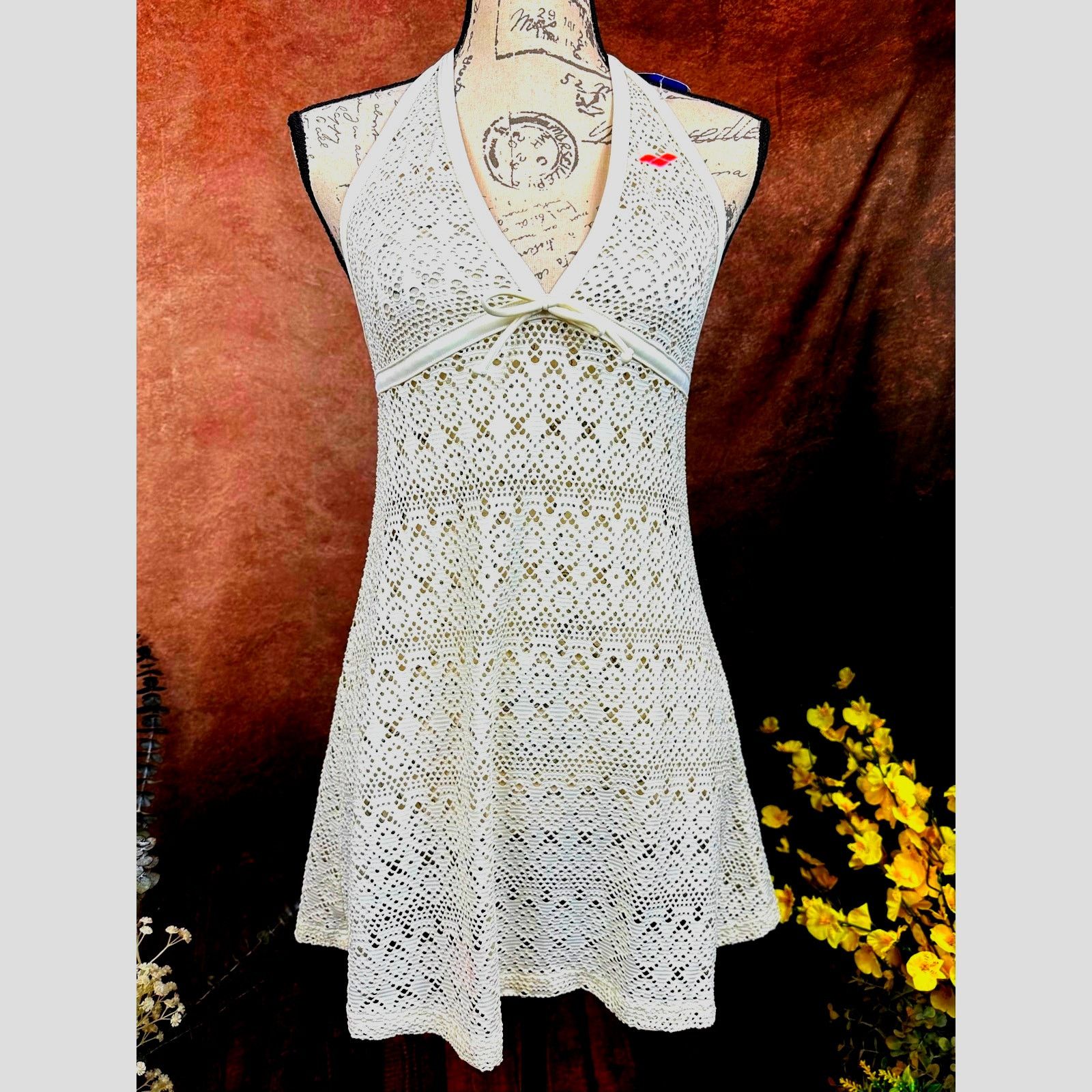 Other Arena Mesh Halter Neck Coverup - Cream - size M Size M / US 6-8 / IT 42-44 - 4 Thumbnail