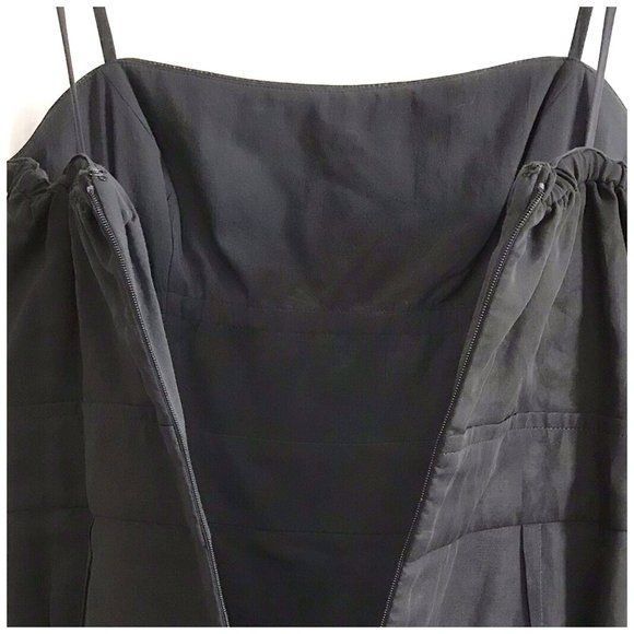 Jil Sander Vintage Jil Sander Black Cotton Chiffon Minimalist Dress D40 Size M / US 6-8 / IT 42-44 - 6 Thumbnail