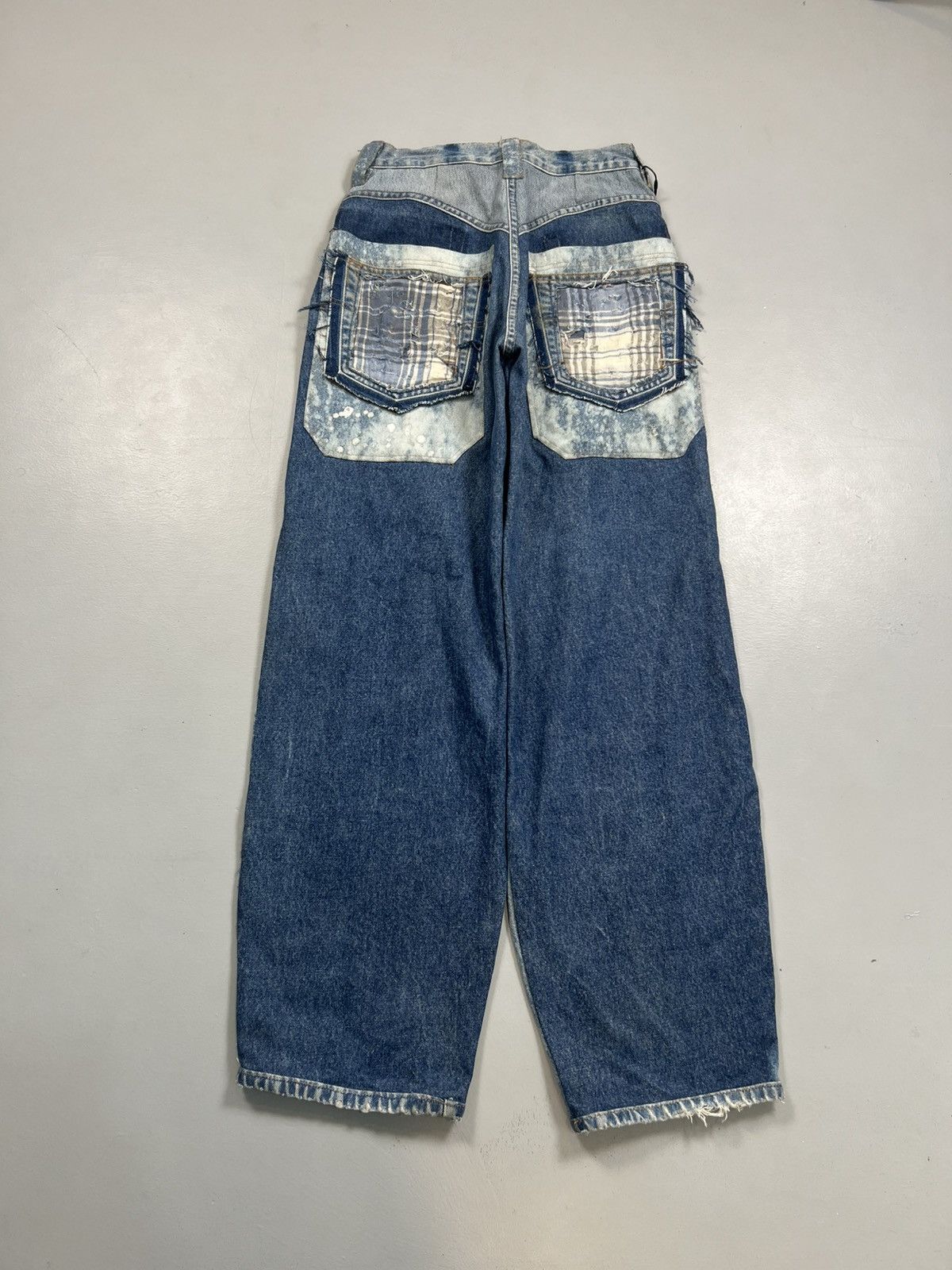 Better With Age 1of1 crazy printed reworked bggy fit denim Size US 28 / EU 44 - 4 Thumbnail
