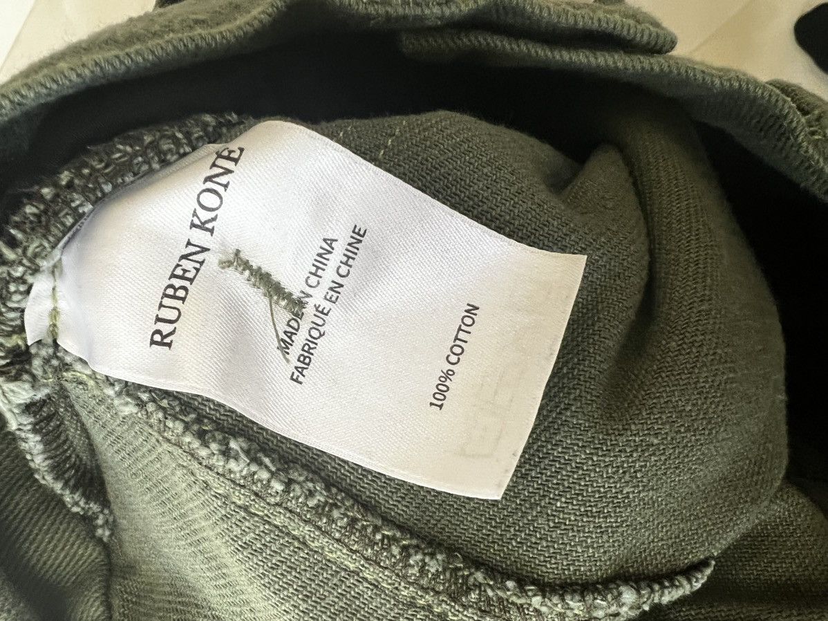 Lac Demure Ruben Kone Flared Cargo Pants Olive Medium Lac Demure Size US 29 - 9 Thumbnail