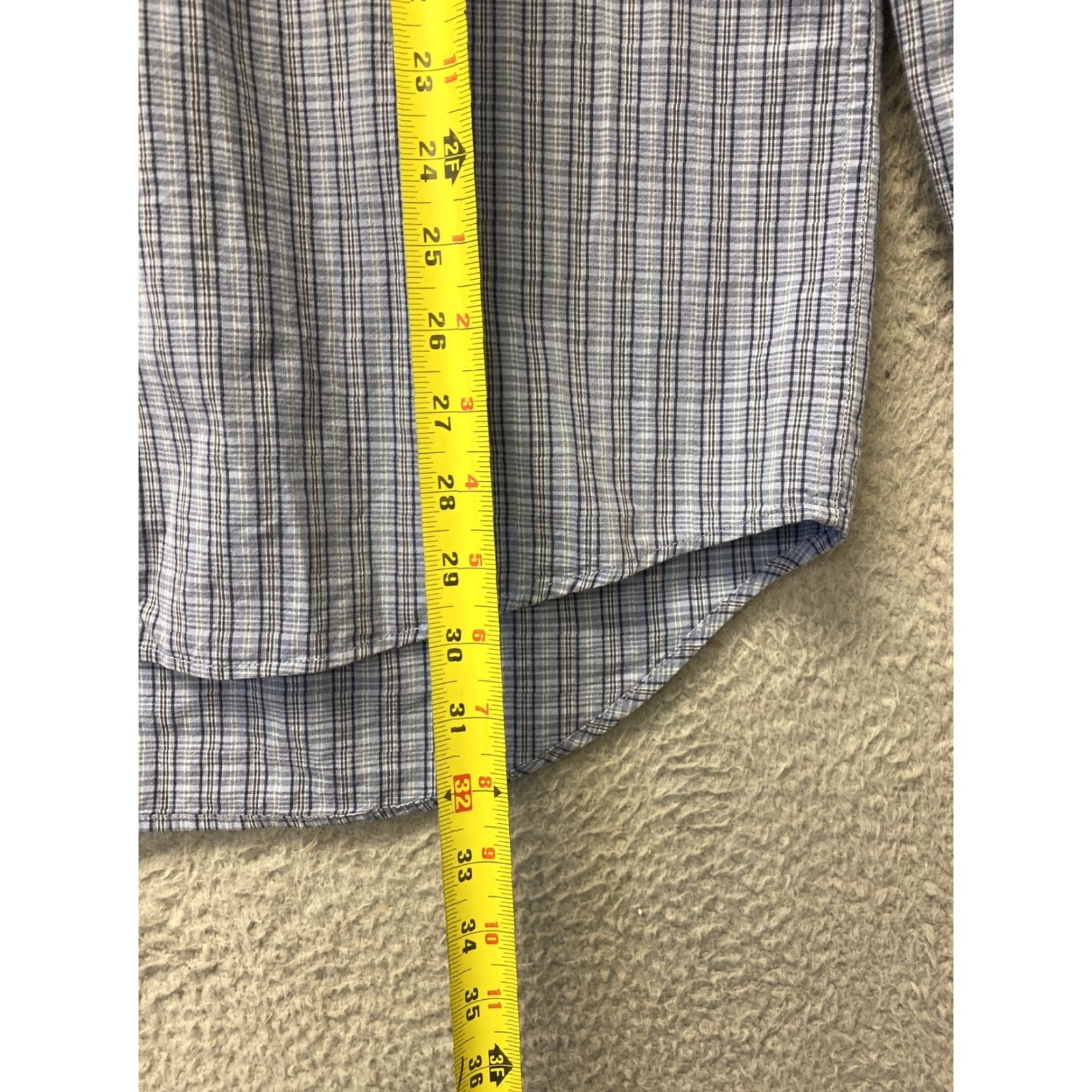 Gap Gap Shirt Mens Large L Heather Blue Gray Plaid Button-Up Multicolor 99-37 Mens Size US L / EU 52-54 / 3 - 5 Thumbnail