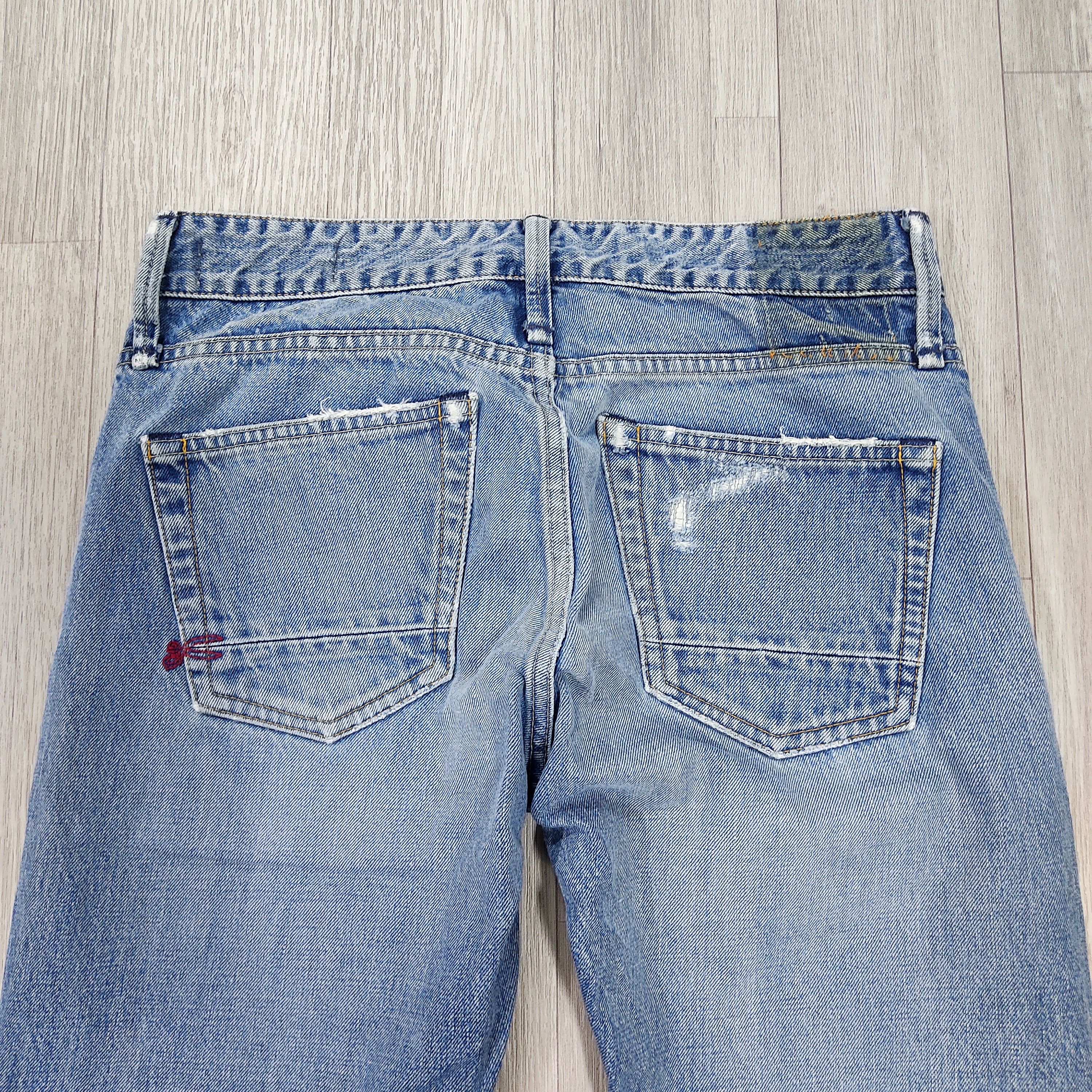 DENHAM DENHAM Razor Slim Japan Artisan Distressed Jeans Size US 30 / EU 46 - 11 Thumbnail
