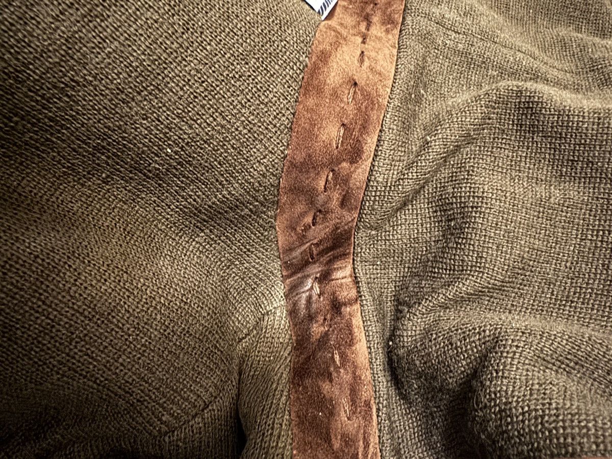 Prada Rare archival fa1990 suede sweater combo zip hoodie Size US M / EU 48-50 / 2 - 7 Thumbnail
