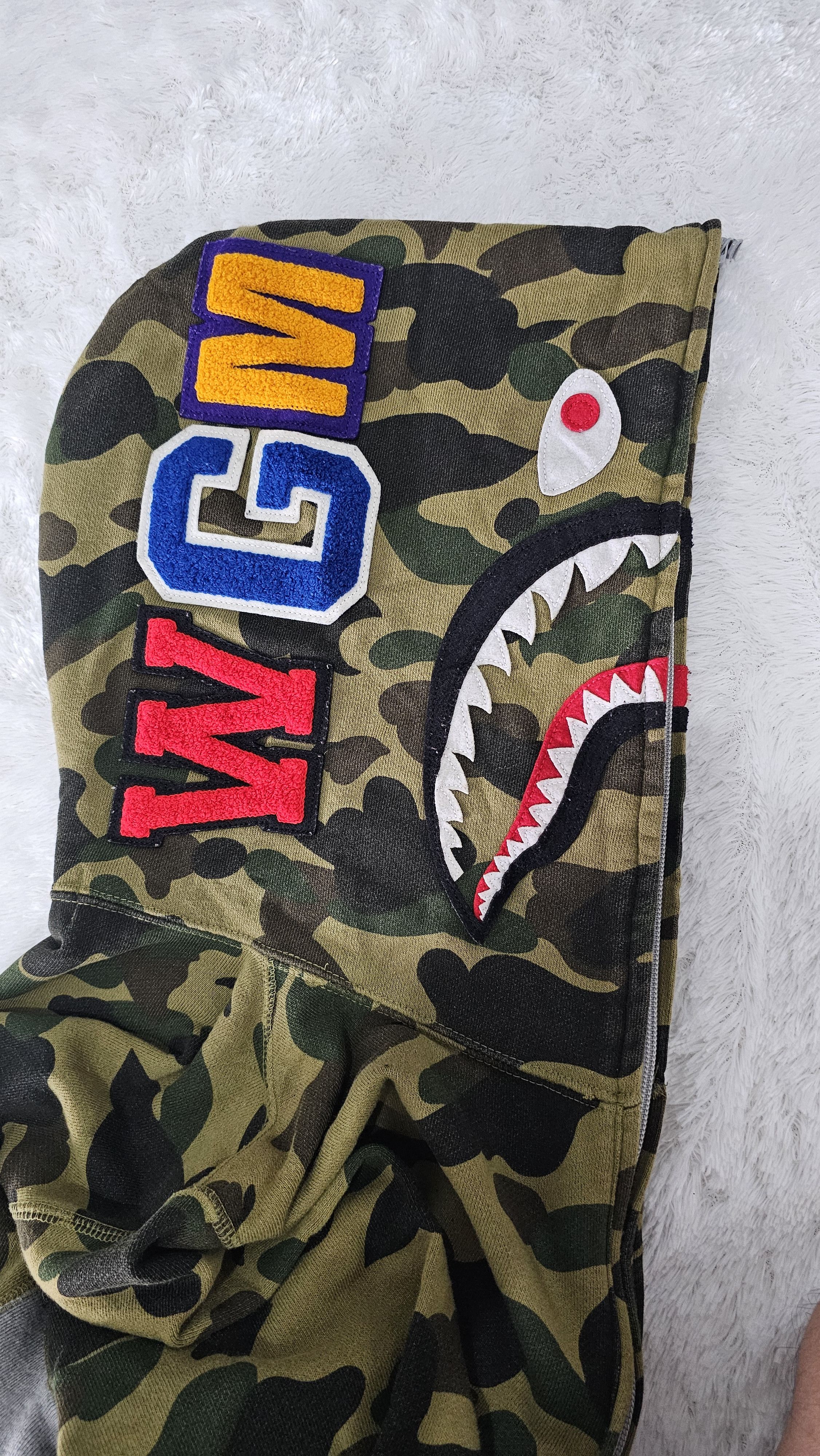 Bape 1st Camo Shark Half Zip Hoodie Size US M / EU 48-50 / 2 - 5 Thumbnail